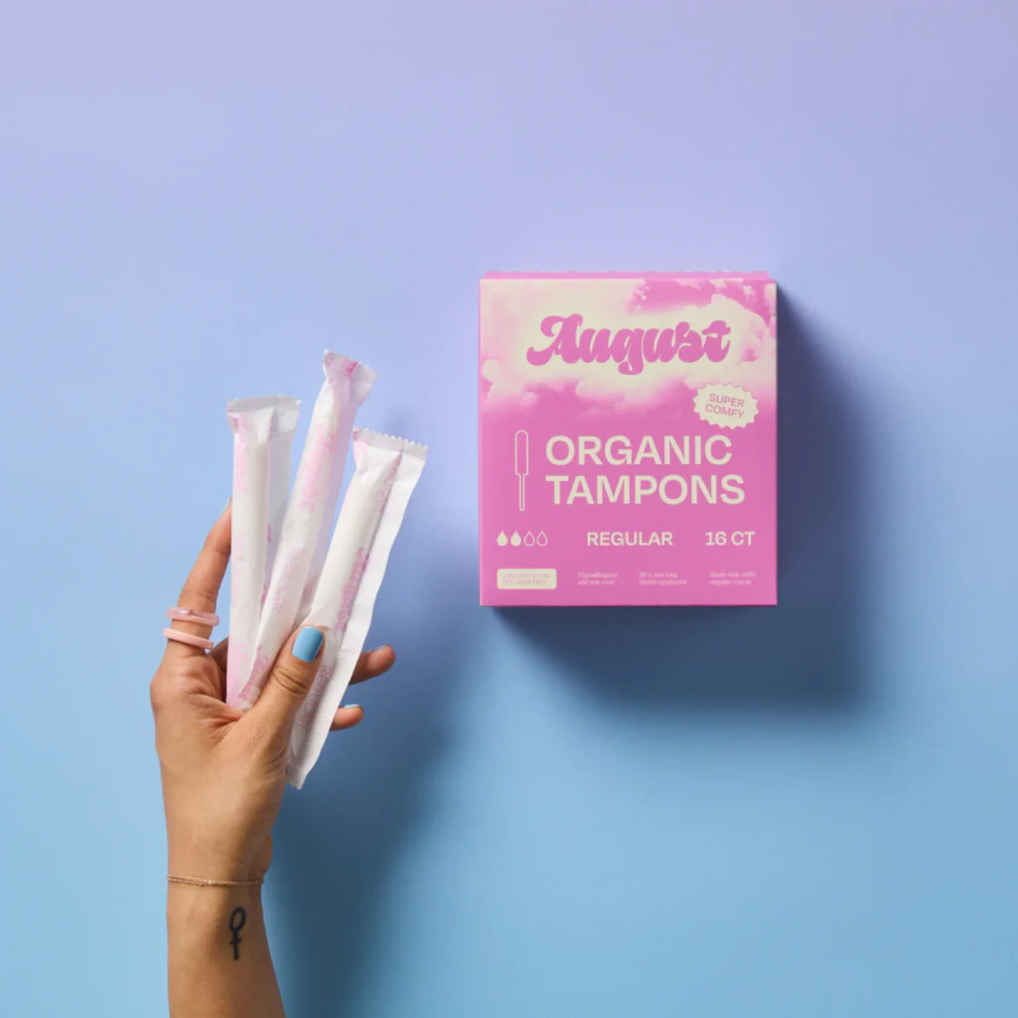 August Sustainable Regular Tampons (16 ct) #10089858 - Image 2