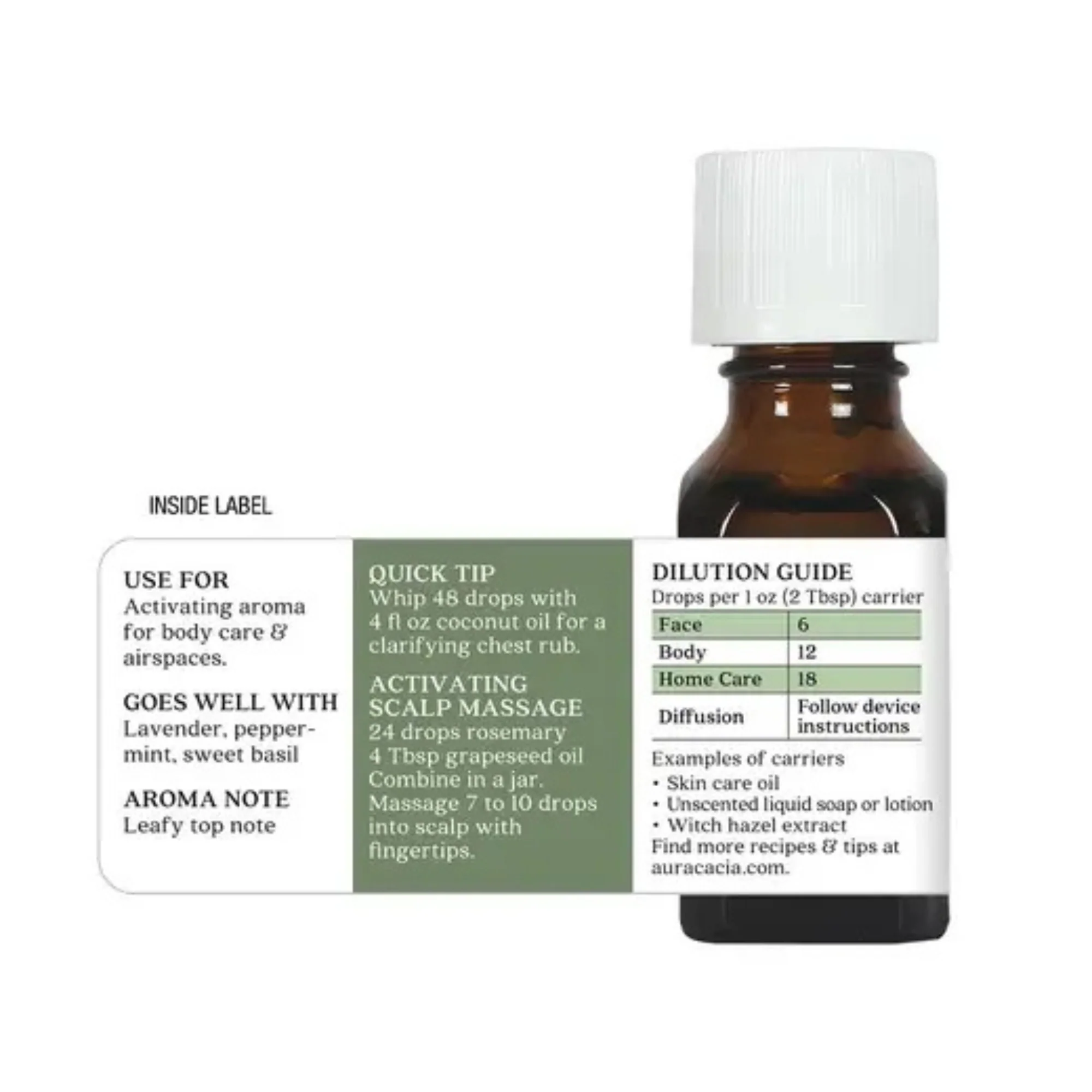 Aura Cacia Rosemary Essential Oil (0.5 fl oz) #10088866 - Image 6