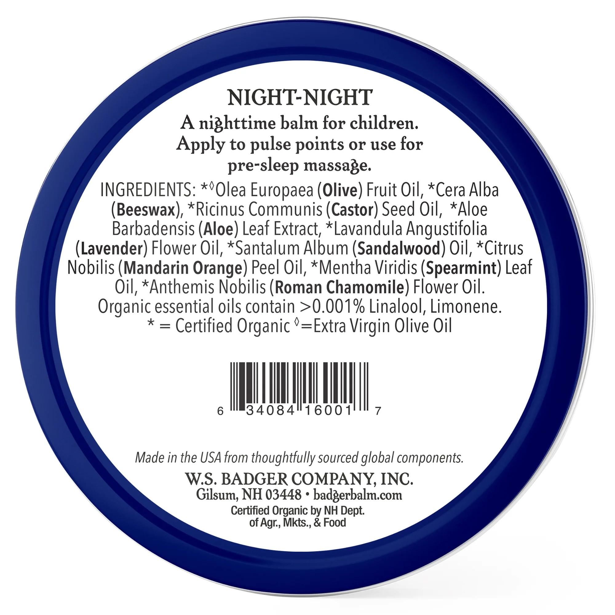 Badger Night Night Balm Large Tin (2 oz) #10071455 - Image 4