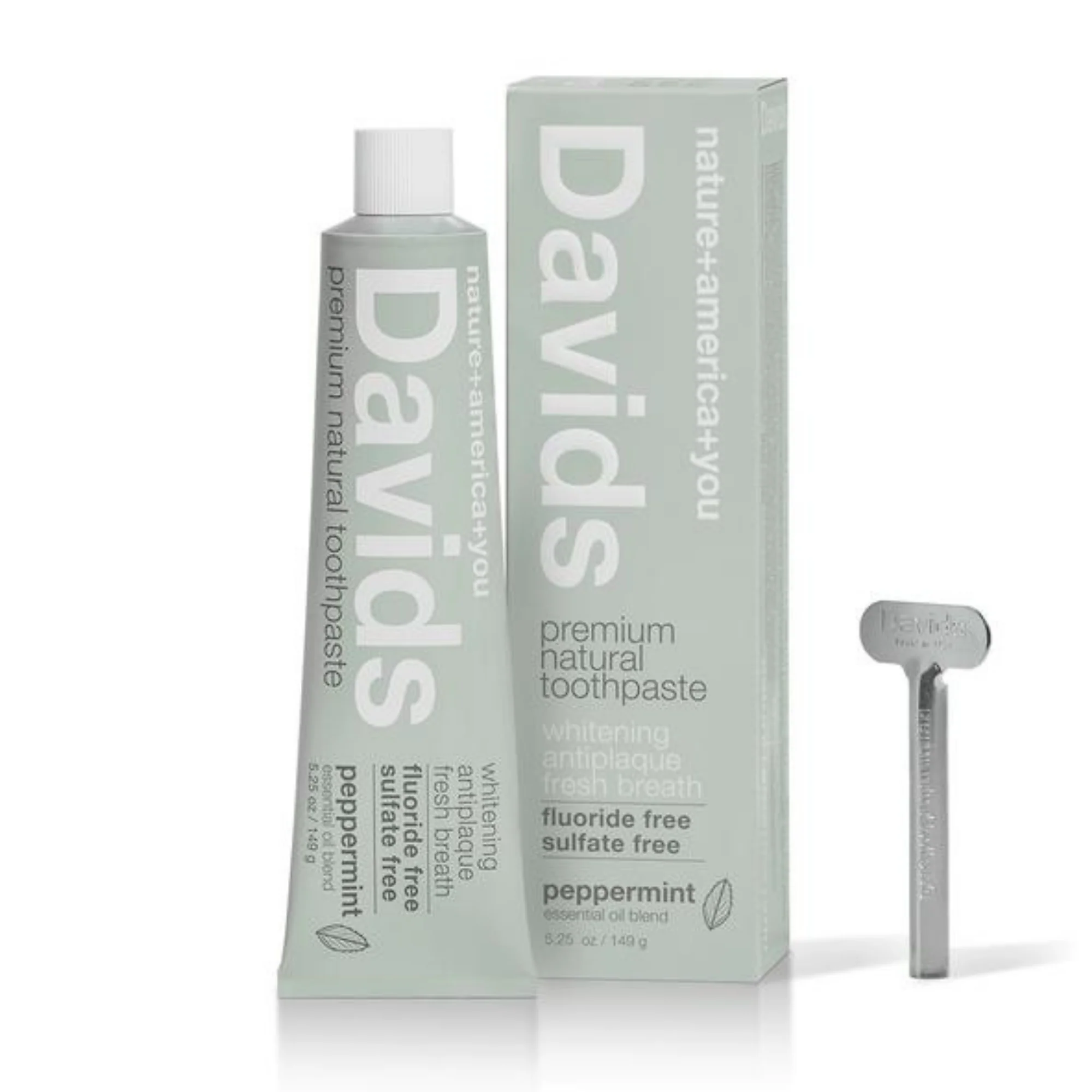 Davids Peppermint Natural Toothpaste (5.25 oz) #10083596 - Image 2
