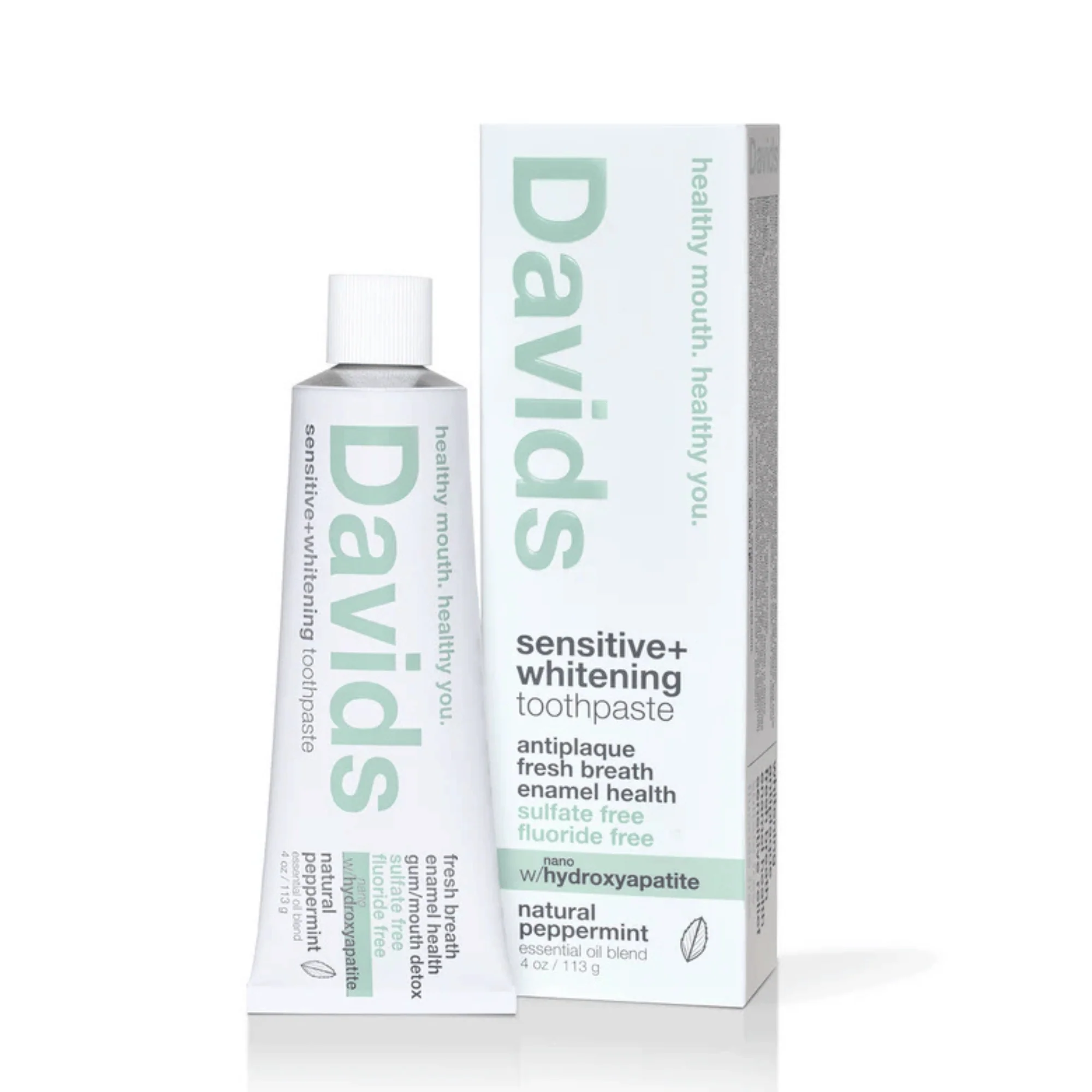 Davids Sensitive + Whitening Peppermint Toothpaste (4 oz) #10084294