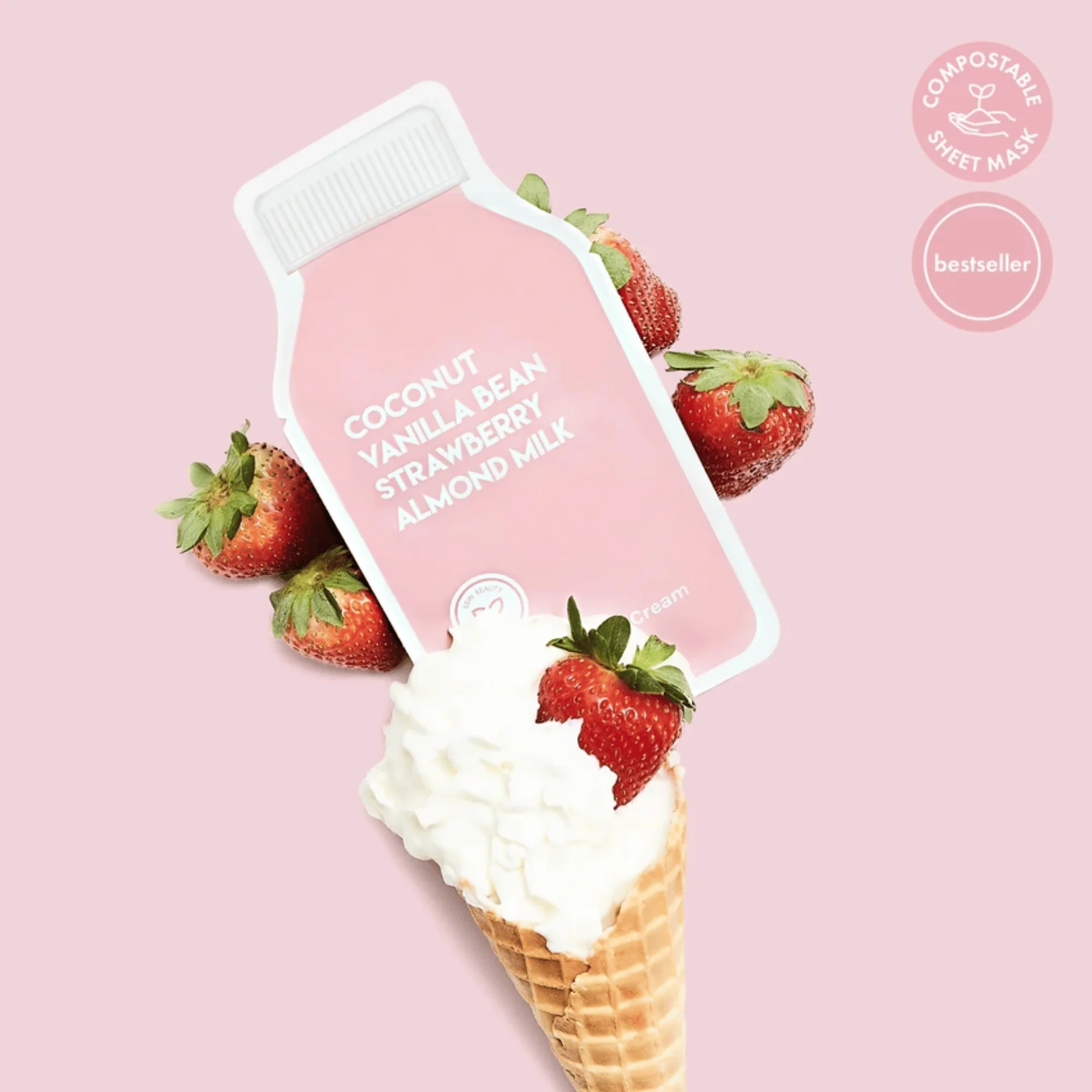 ESW Beauty Strawberries and Cream Soothing Raw Juice Sheet Mask (1 count) #10089455 - Image 4