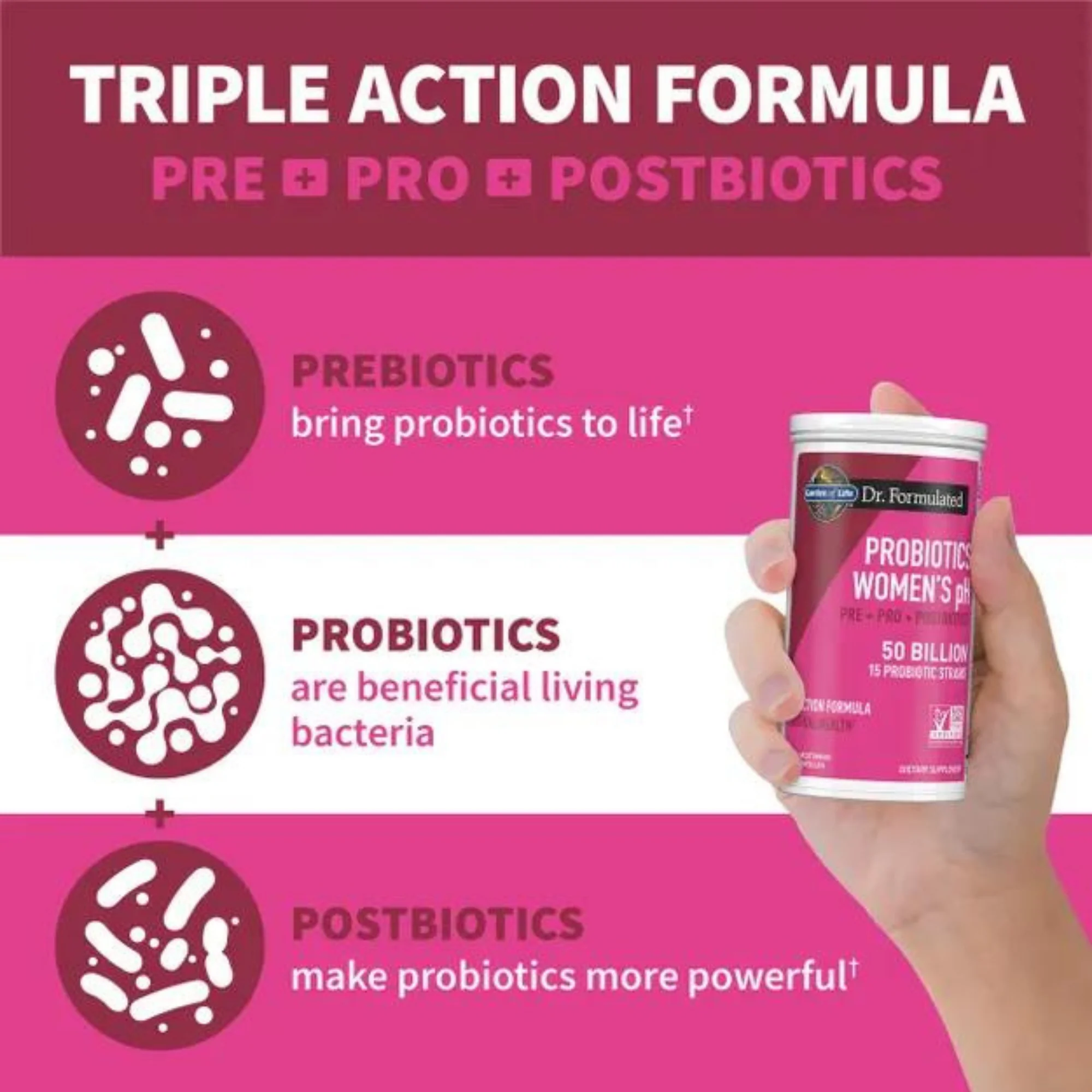 Garden of Life Probiotics Women's pH 50B Capsules (30 count) #10084920 - Image 5