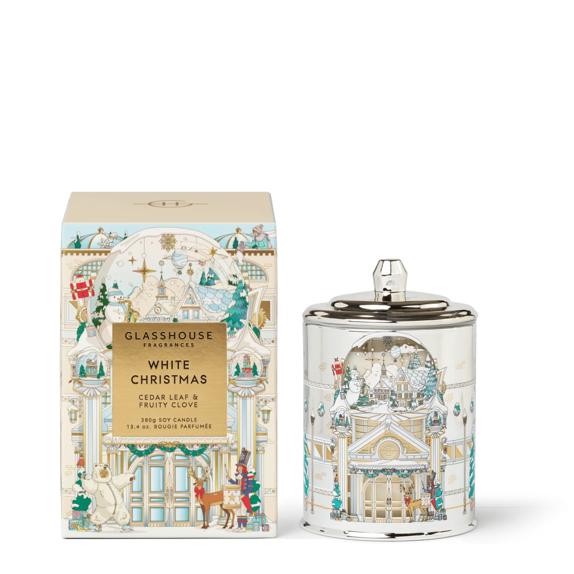 Glasshouse White Christmas Candle 2025 (380 g) #10090536