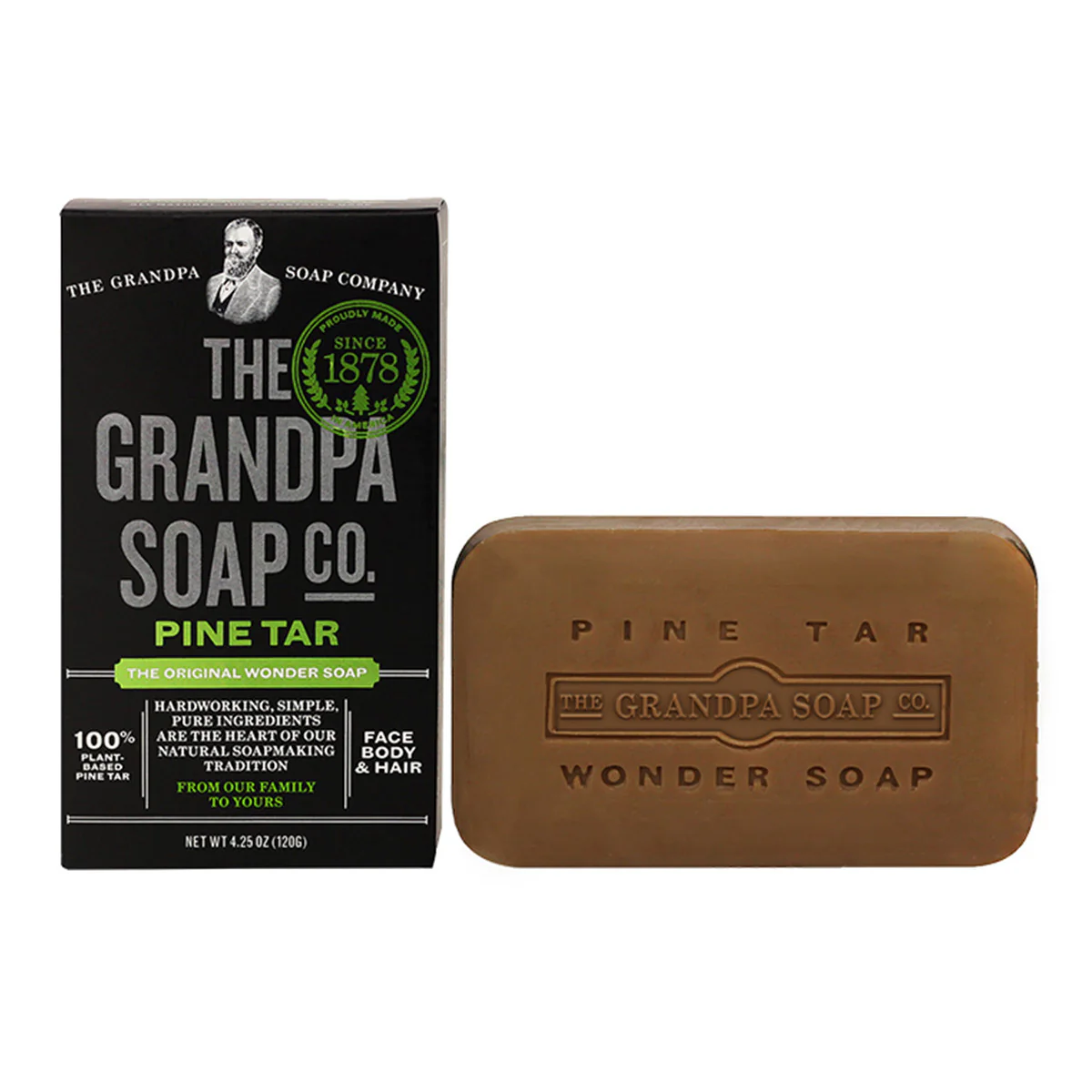 Grandpa Soap Co. Pine Tar Bar Soap (4.25 oz) #22871