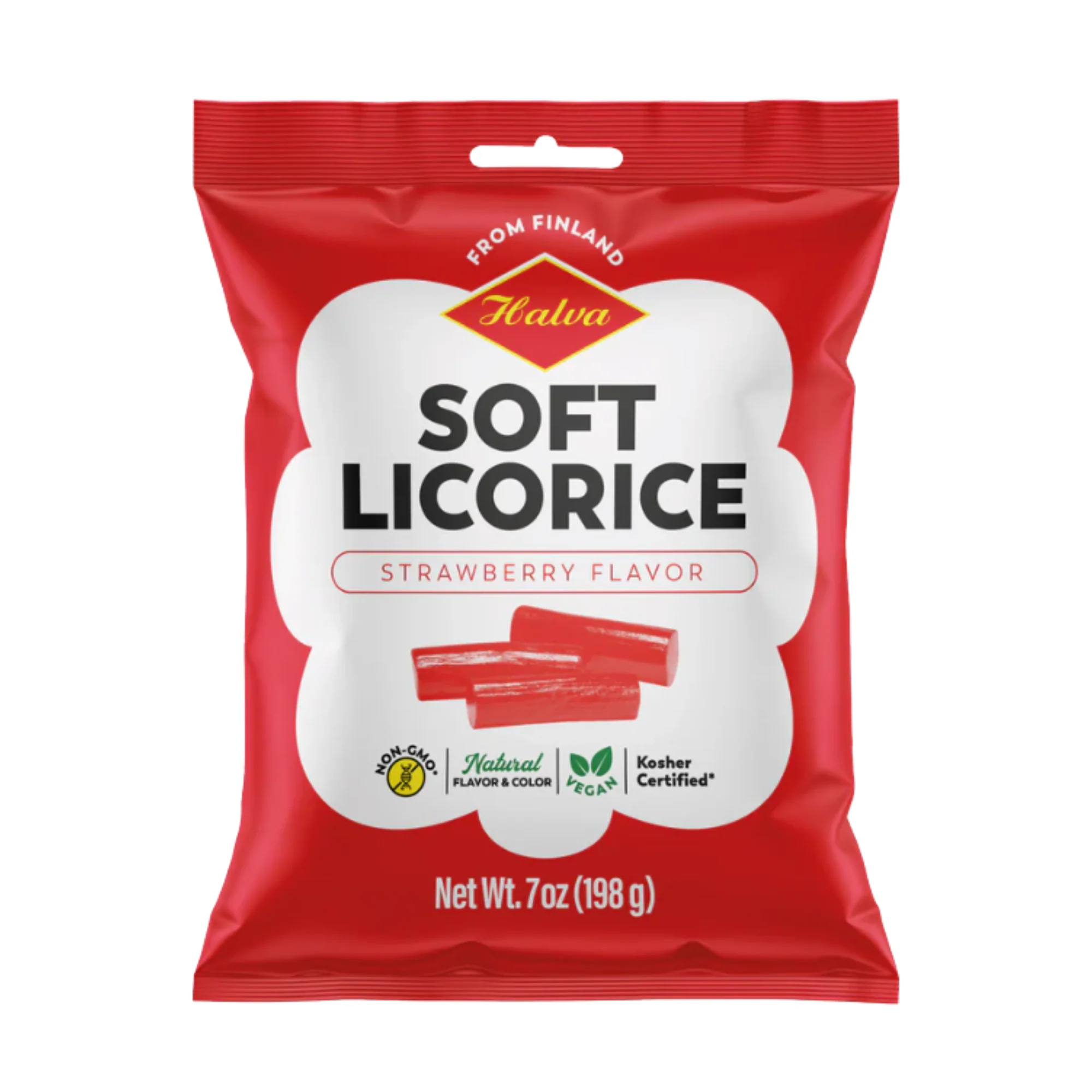 Halva Strawberry Flavored Soft Licorice (7 oz) #10088125