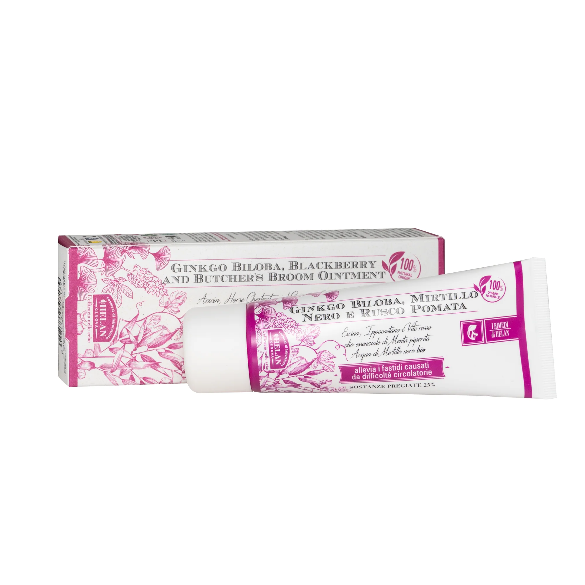 Helan Natural Ginkgo Biloba, Blackberry, and Butcher's Broom Ointment (75 ml) #10083505