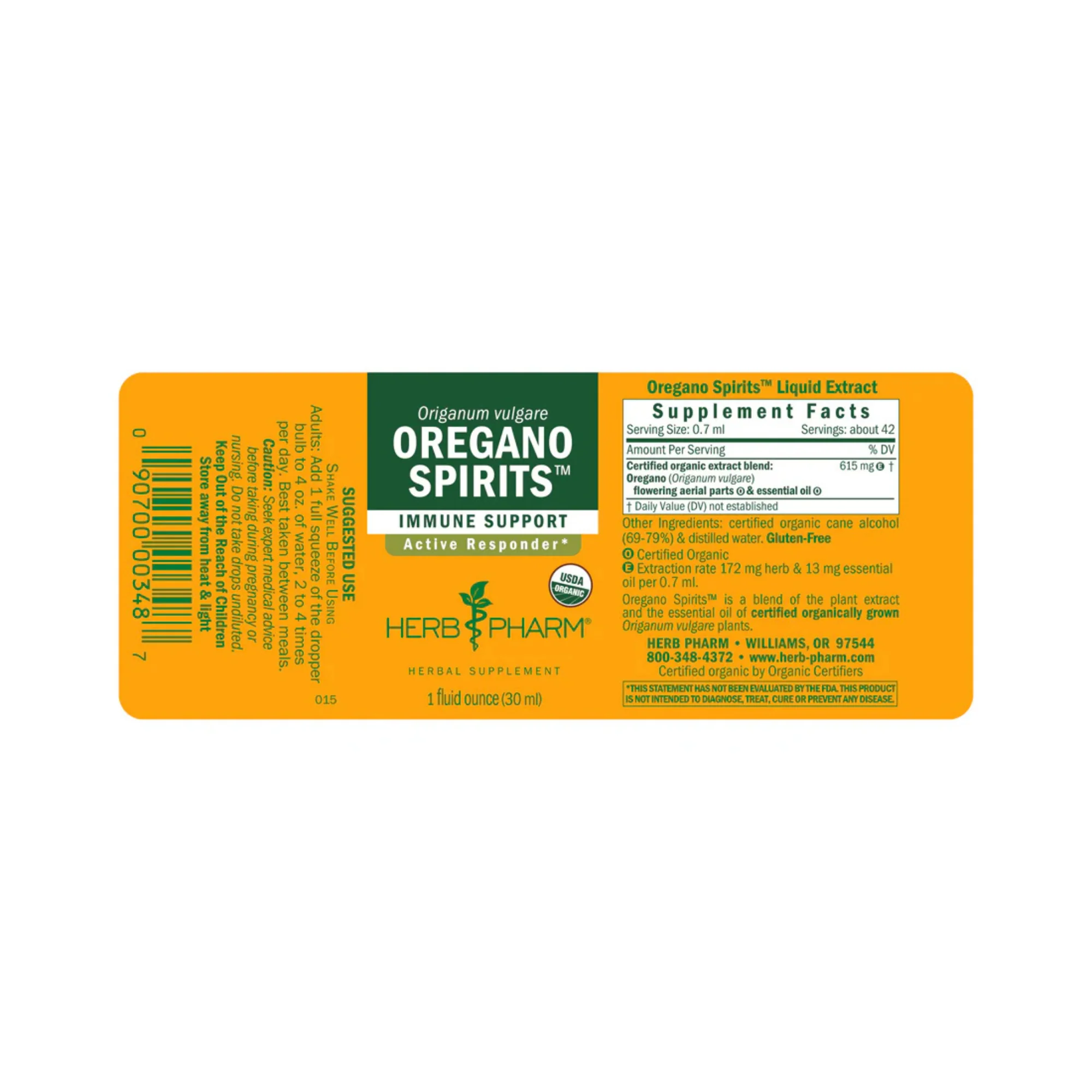 Herb Pharm Oregano Spirits (4 oz) #10089052 - Image 2