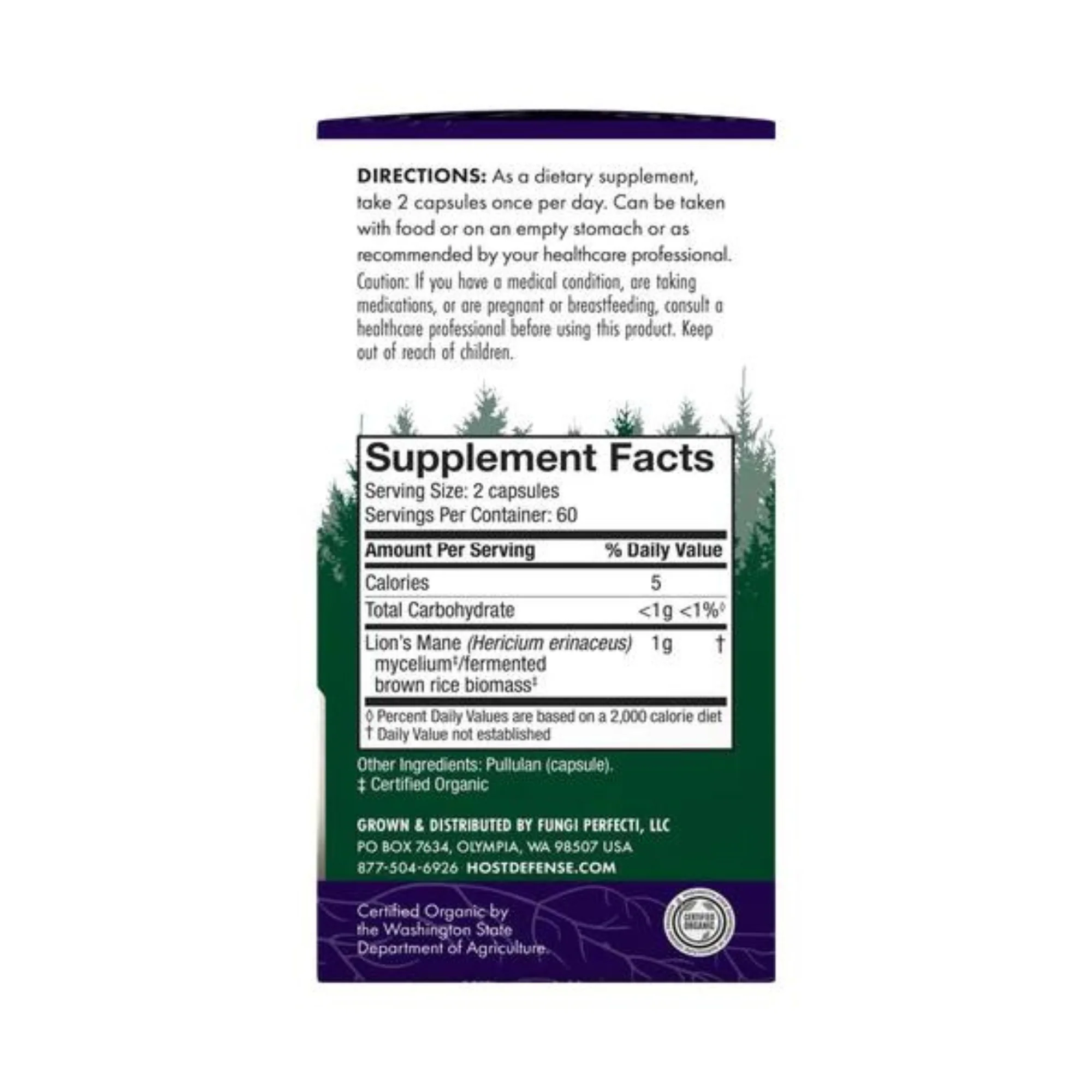 Host Defense Lion's Mane Capsules (120 count) #10085646 - Image 2