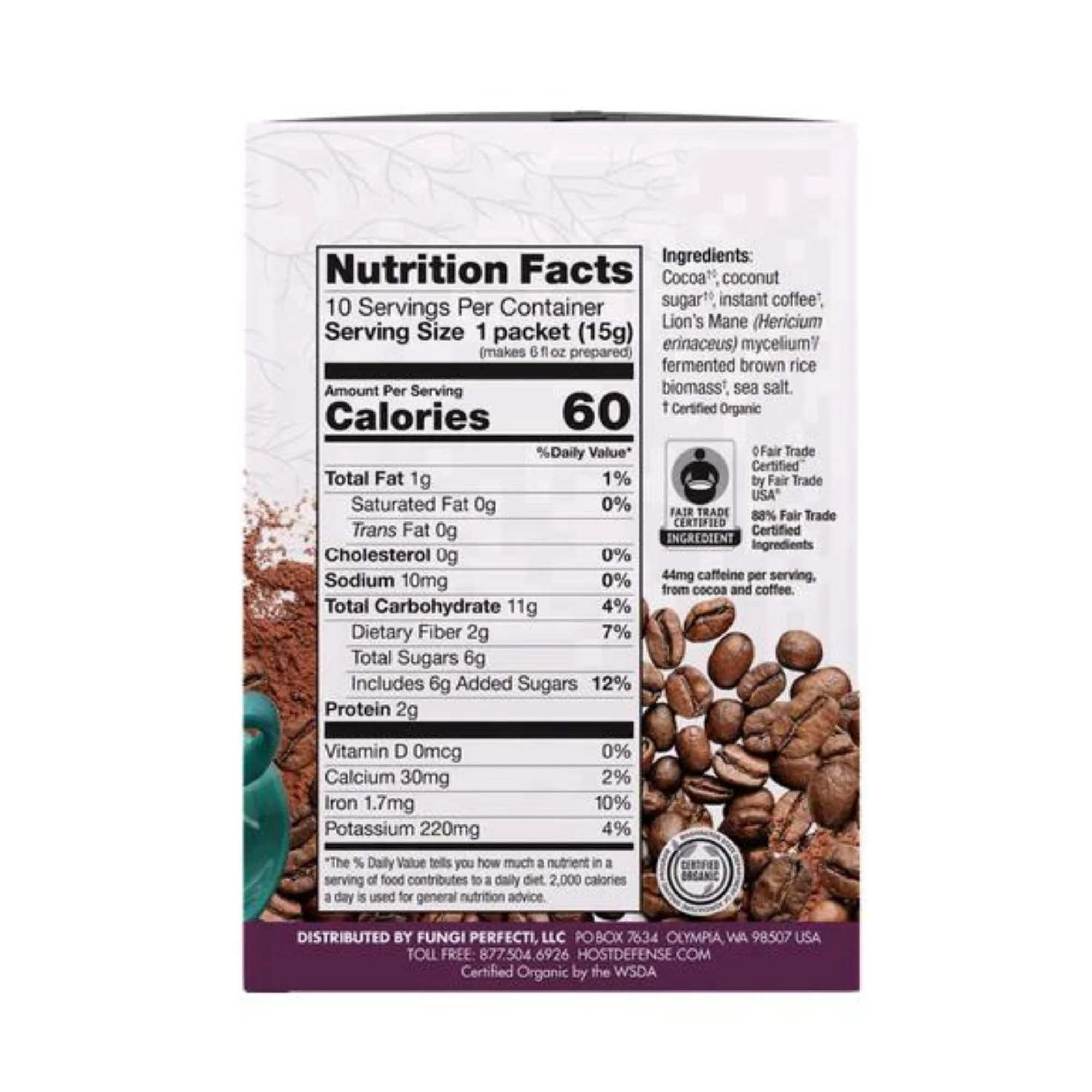 Host Defense MycoBrew Mocha Packets (10 count) #10085650 - Image 3