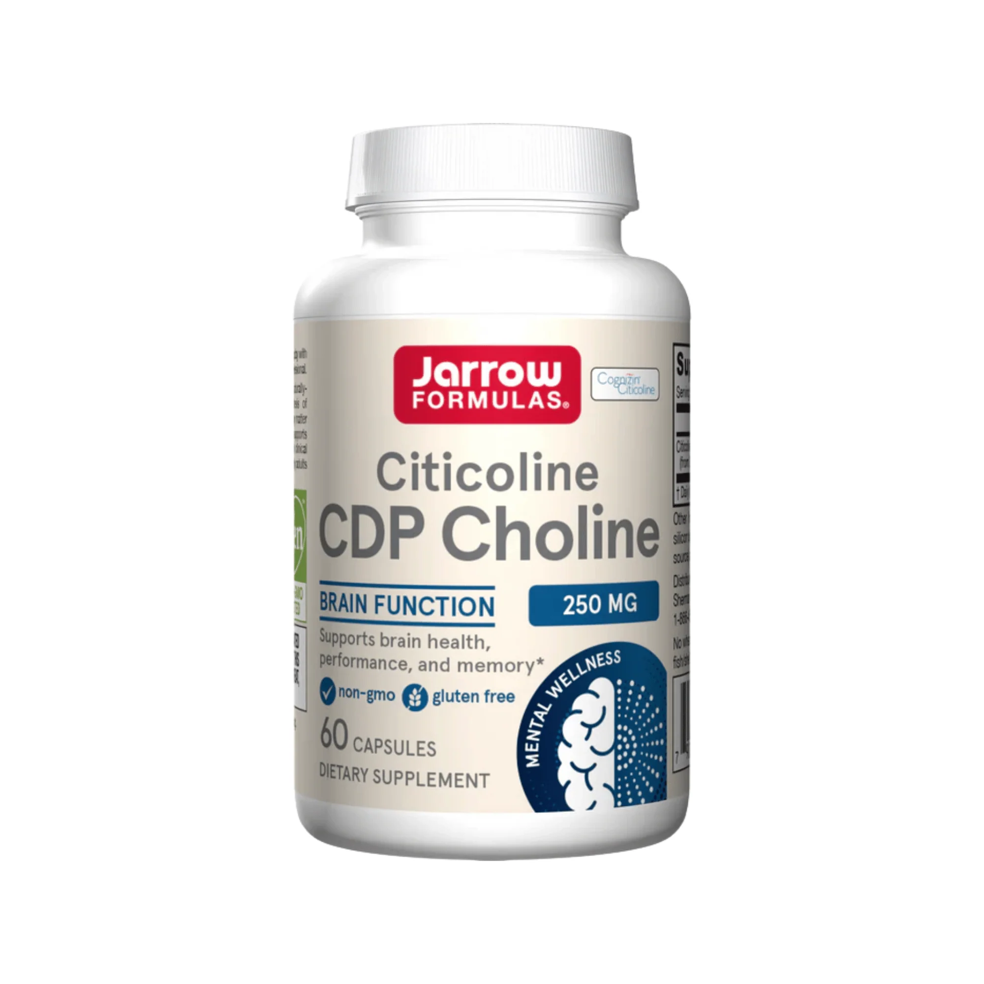 Jarrow Formulas CDP Choline 250 mg (60 count) #10091200