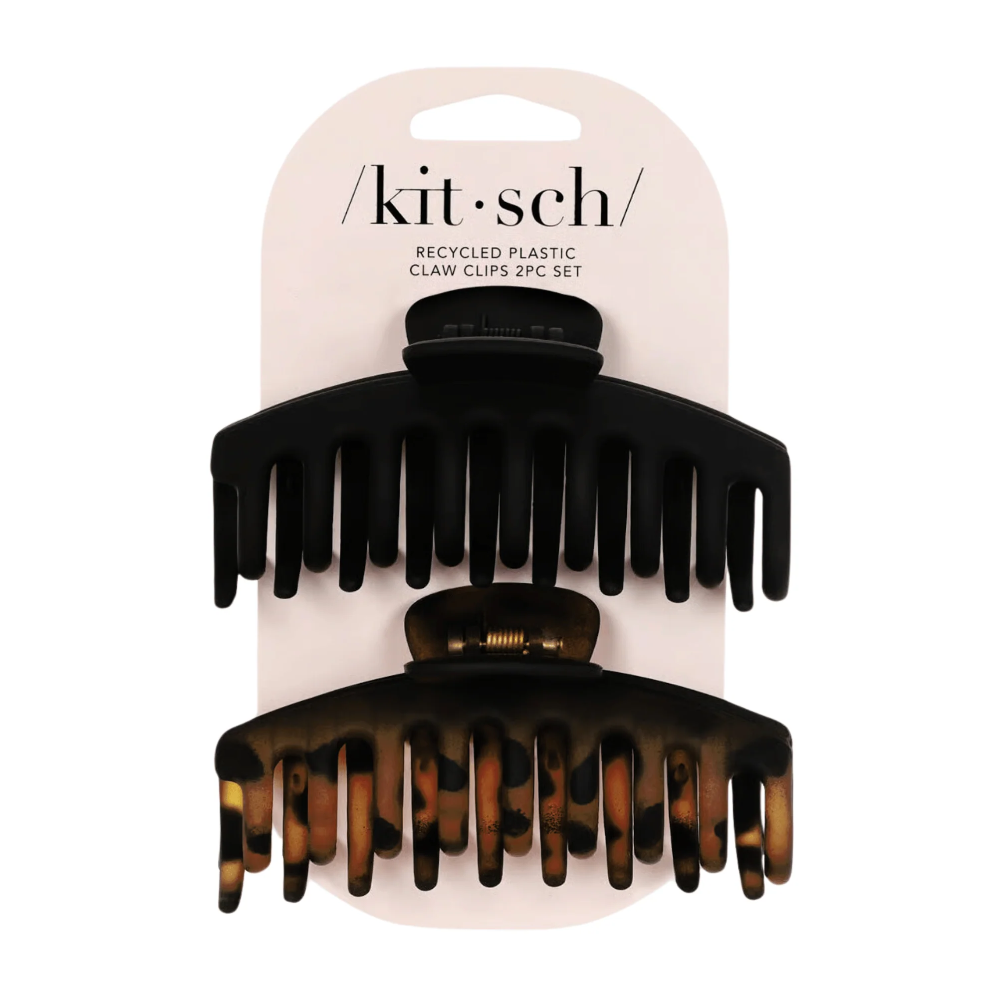 kitsch Recycled Plastic Oversized Claw Clips Set (2 pieces) #10087439
