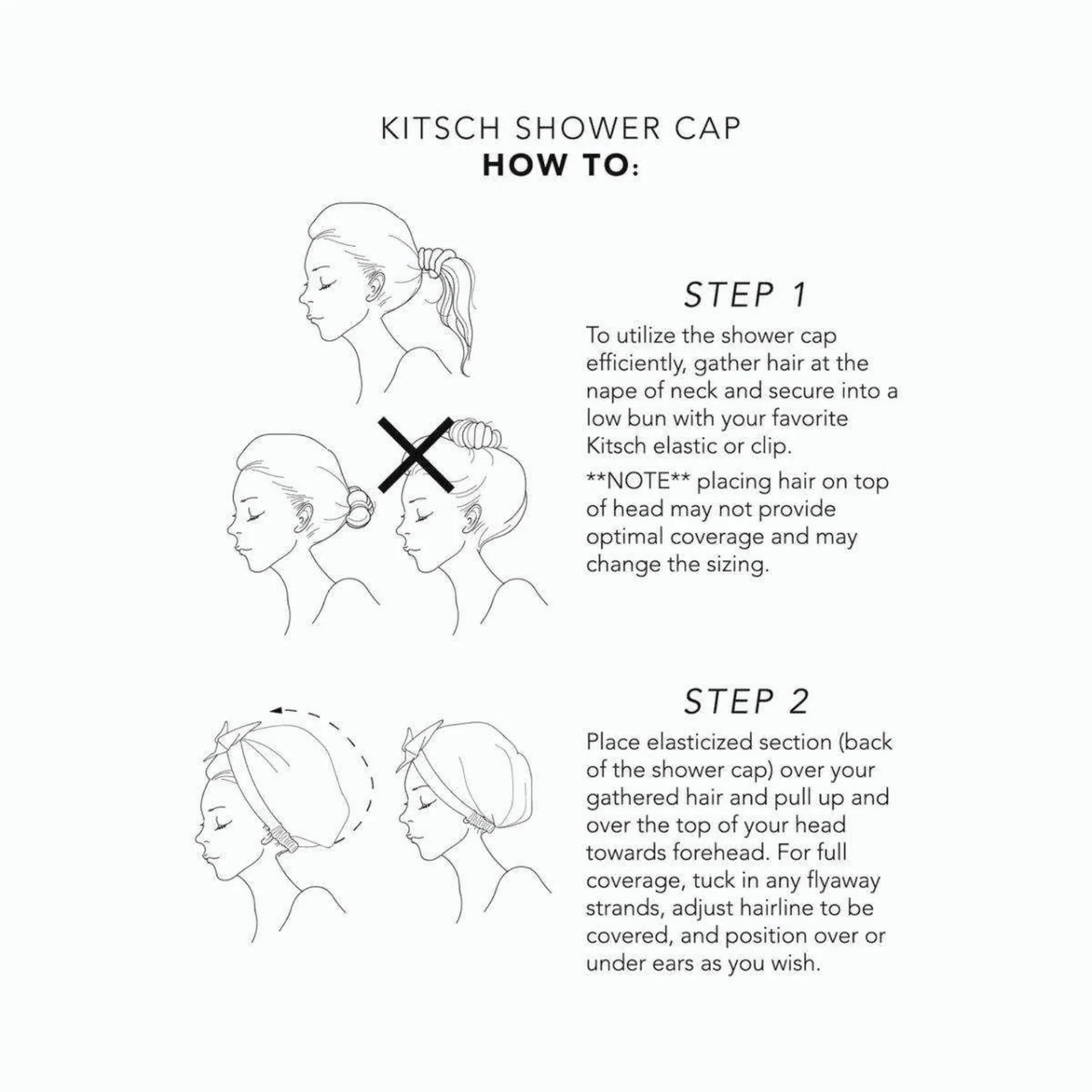 kitsch Shower Cap Blush Dot #10087812 - Image 5
