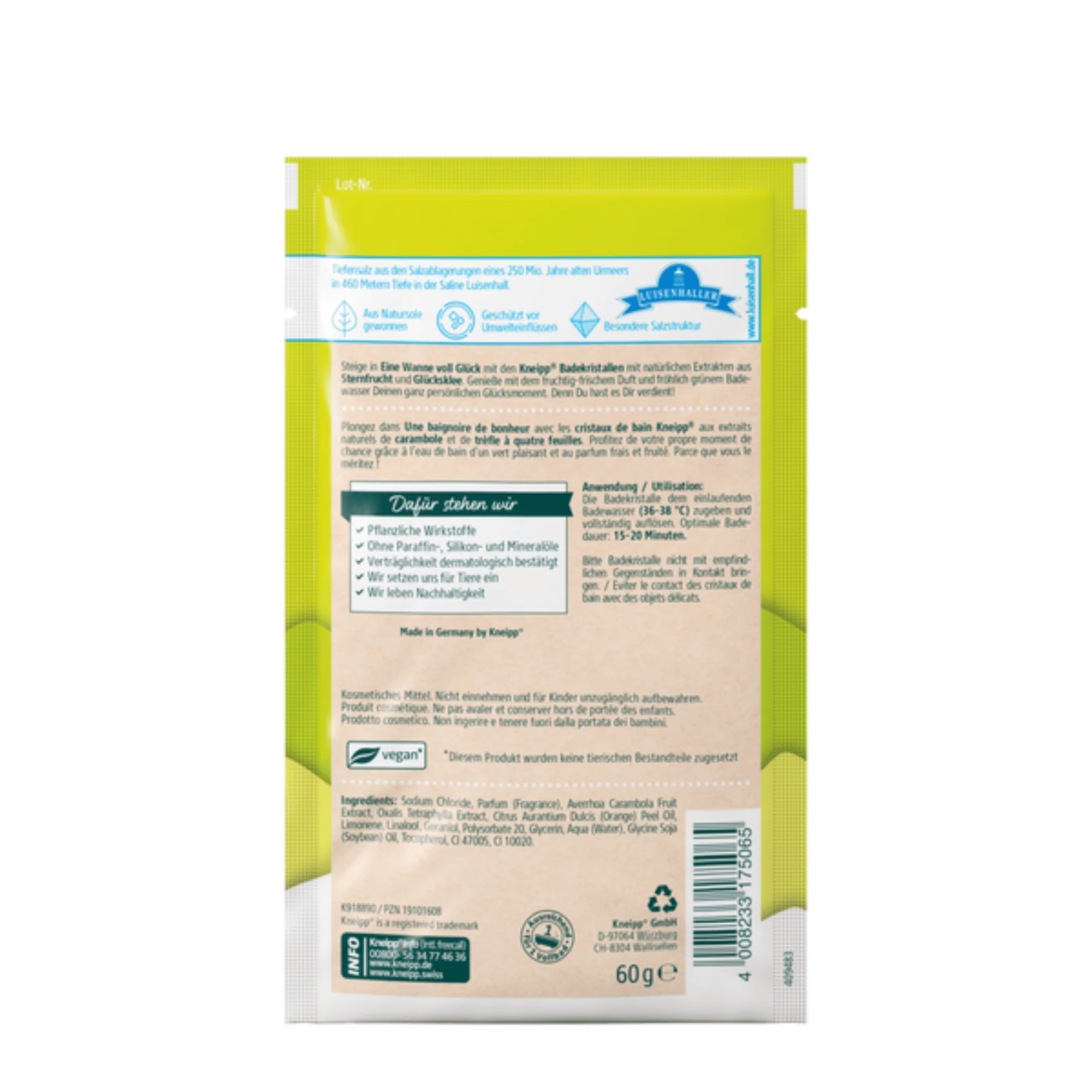 Kneipp A Tub Full of Happiness Bath Crystals Sachet (60 g)  #10090647 - Image 2