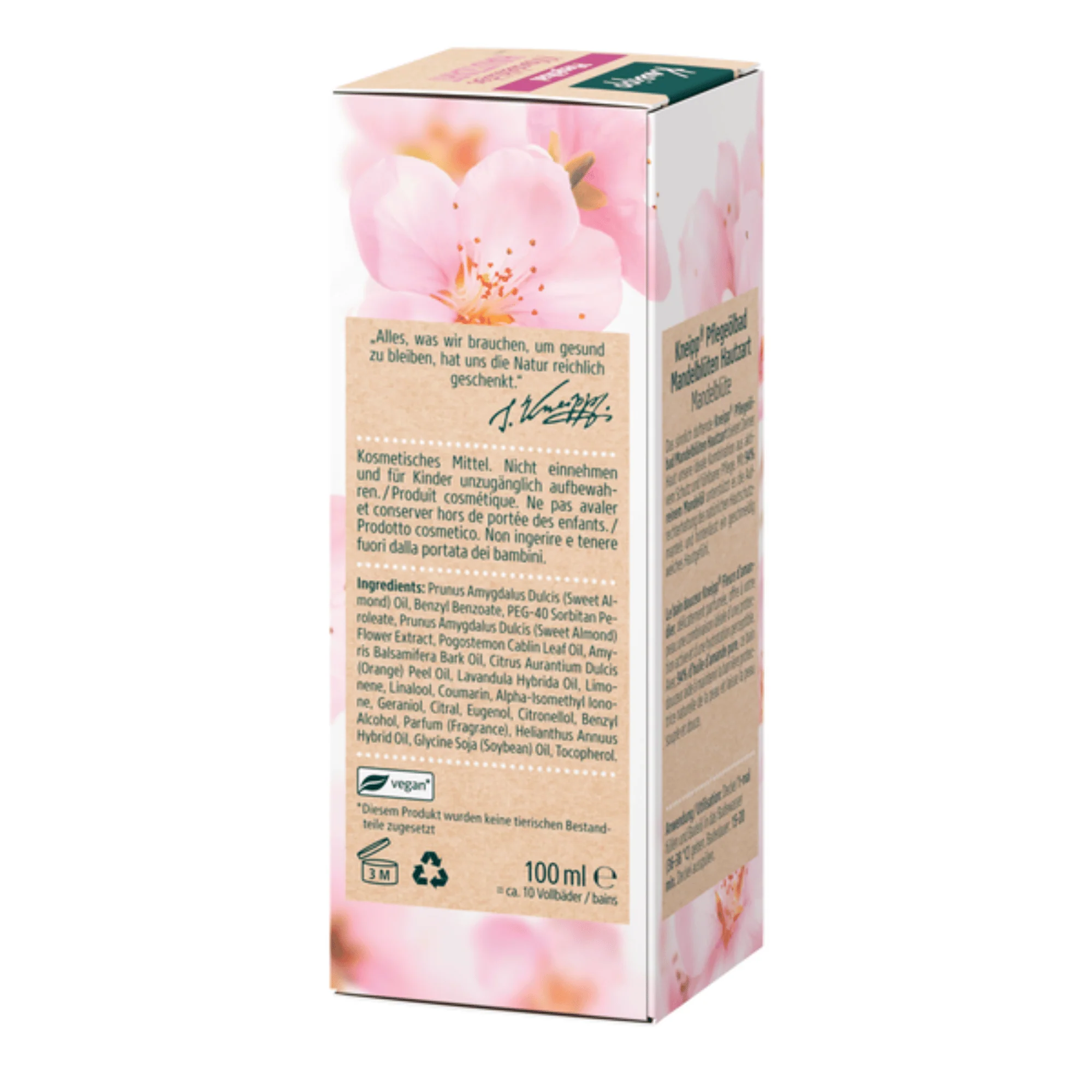 Kneipp Almond Blossom Skin Soft Bath Oil (100 ml) #1059 - Image 3