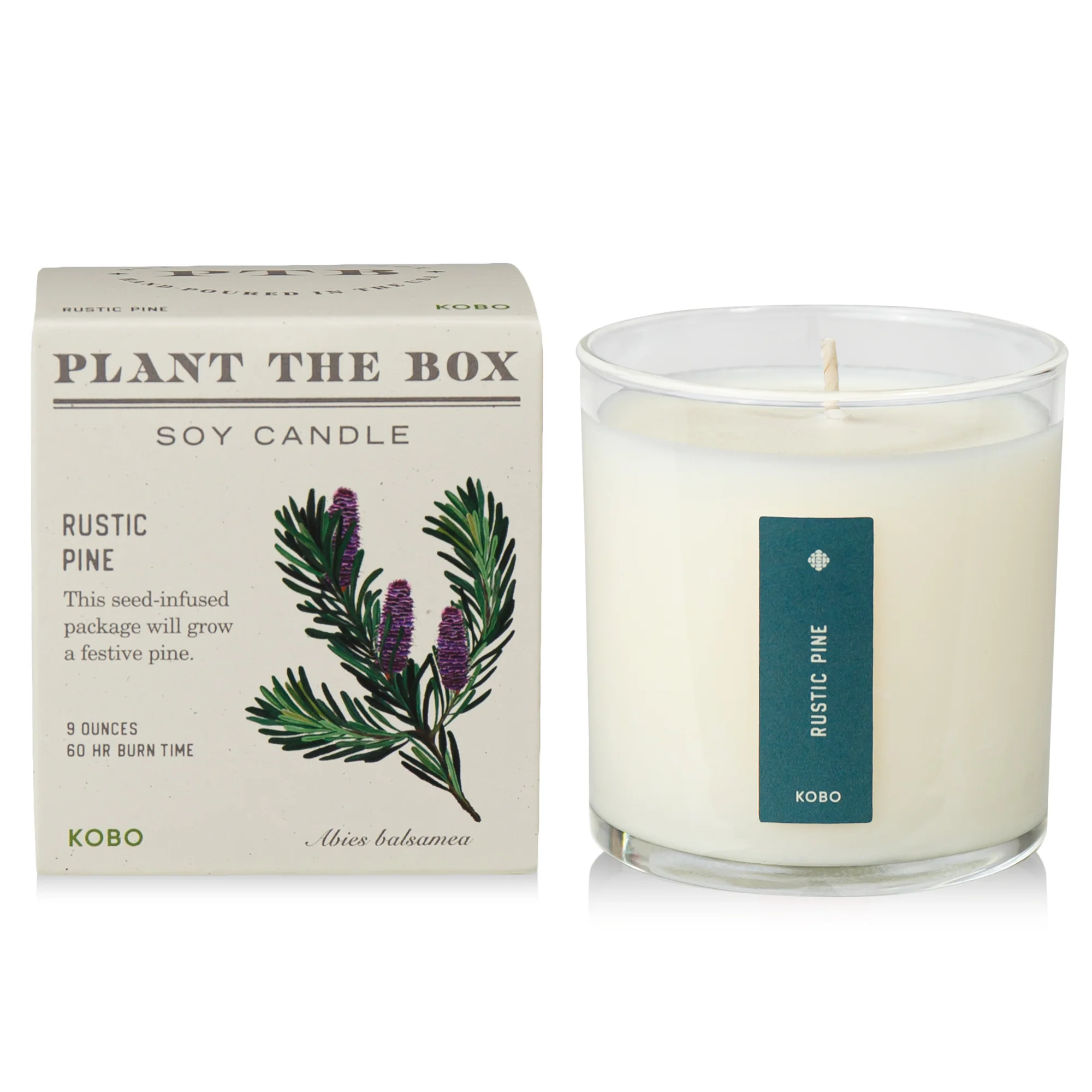 KOBO Rustic Pine Plant the Box Candle (9 oz) #10085659