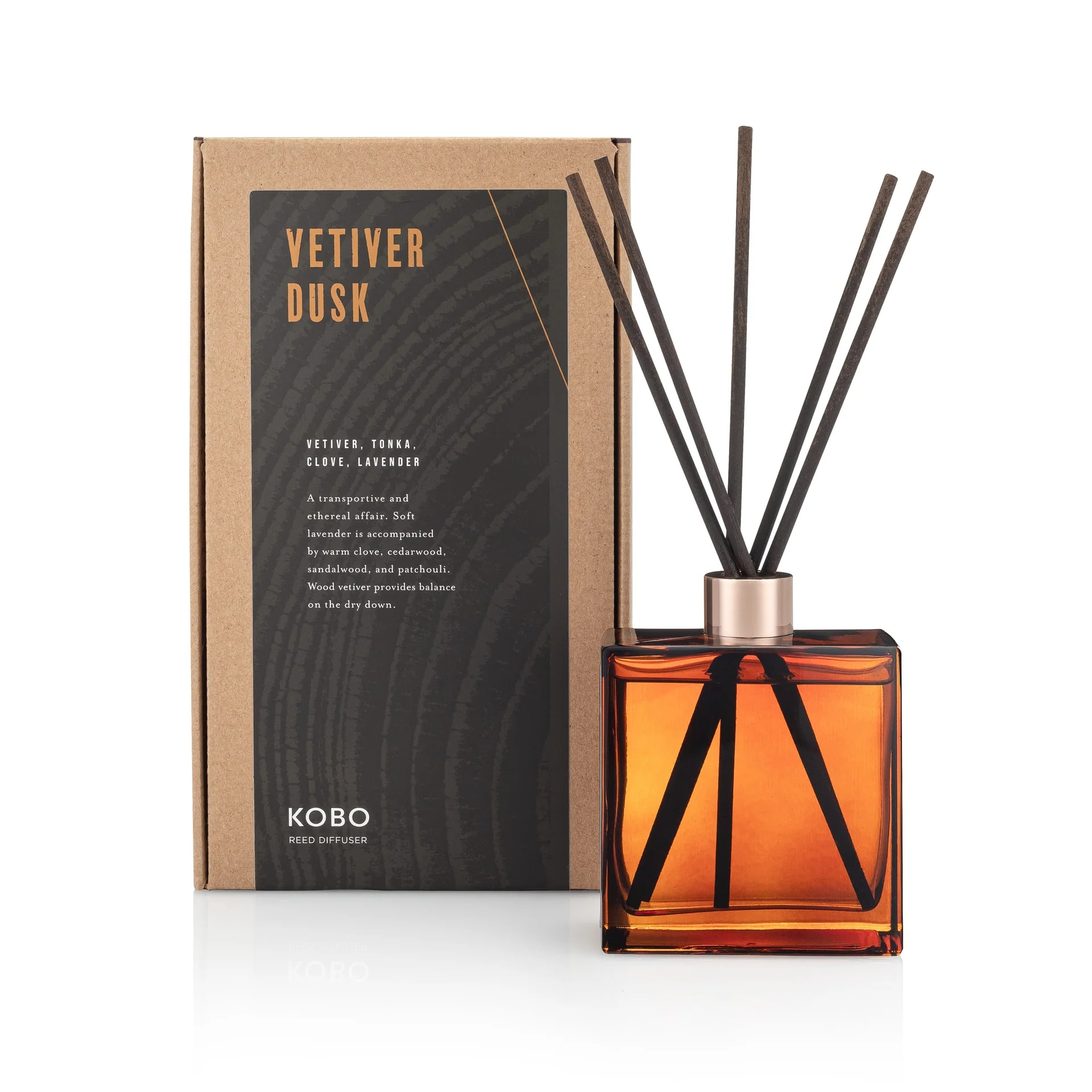 KOBO Vetiver Dusk Woodblock Reed Diffuser (9 oz) #10084763