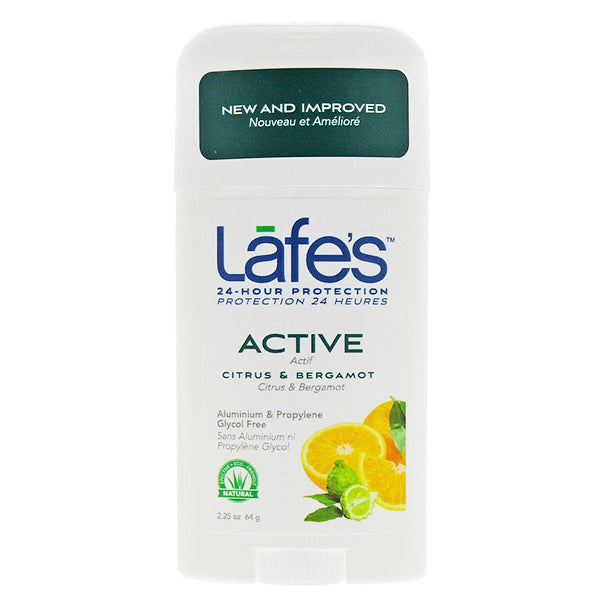 Lafe's Natural BodyCare Active Citrus & Bergamot Deodorant (2.5 oz) #27025