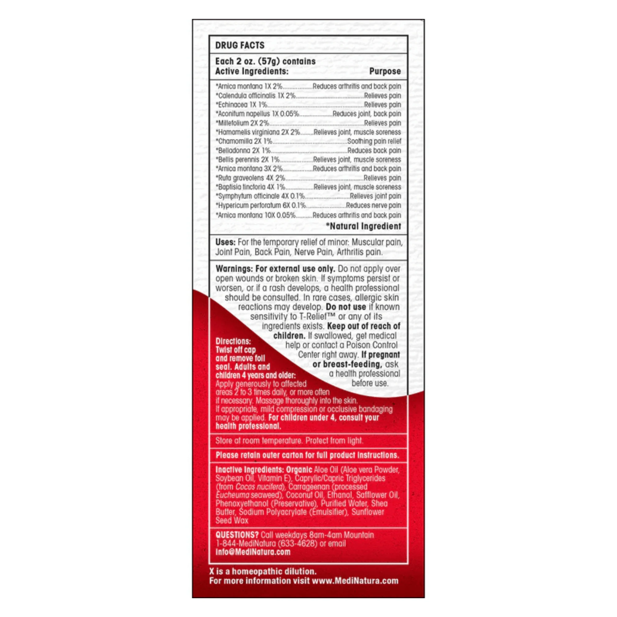 MediNatura T-Relief Cream (2 oz) #10073771 - Image 4