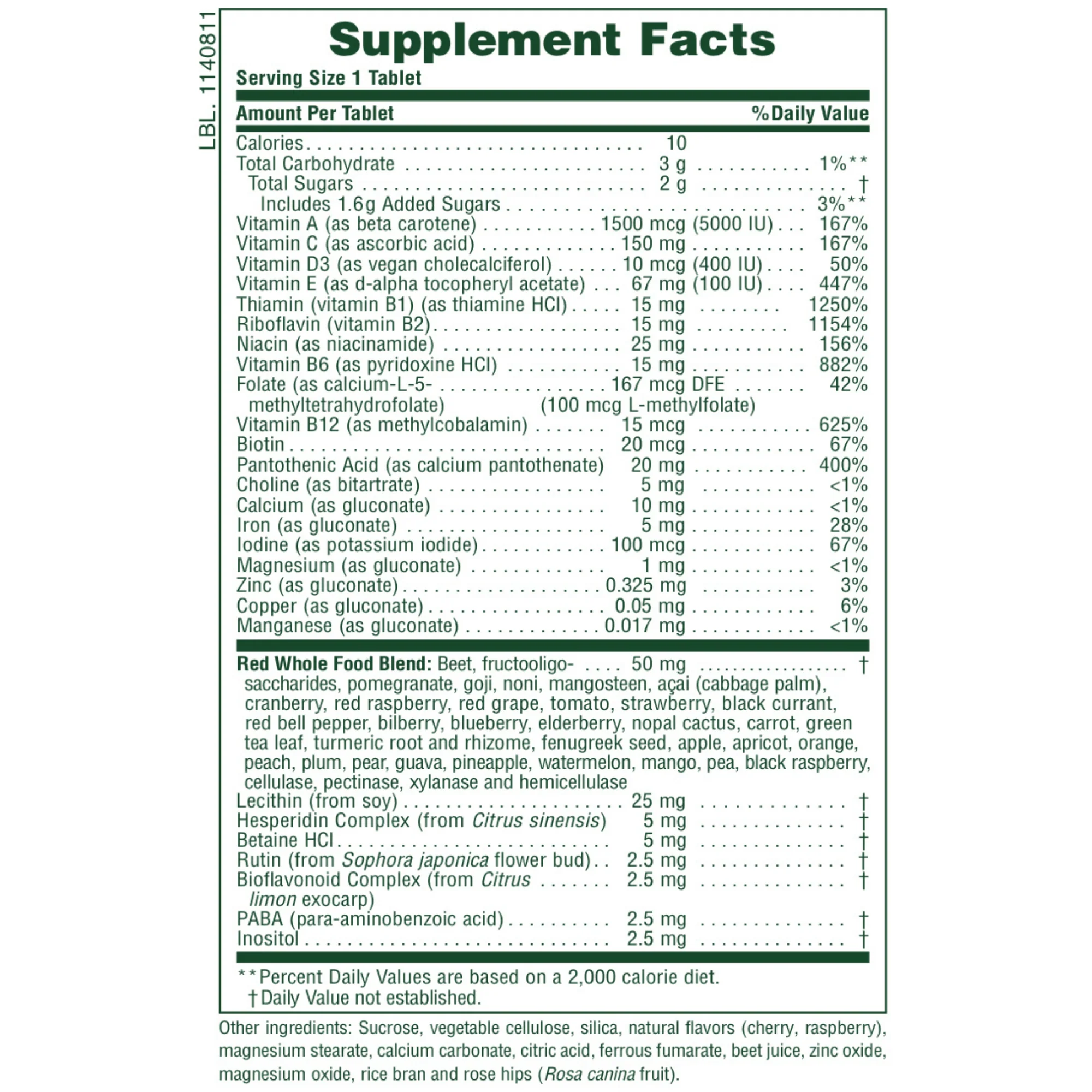 Nature's Plus Adult's Multi-Vitamin Chewable Exotic Red Super Fruits (90 count) #29671 - Image 2
