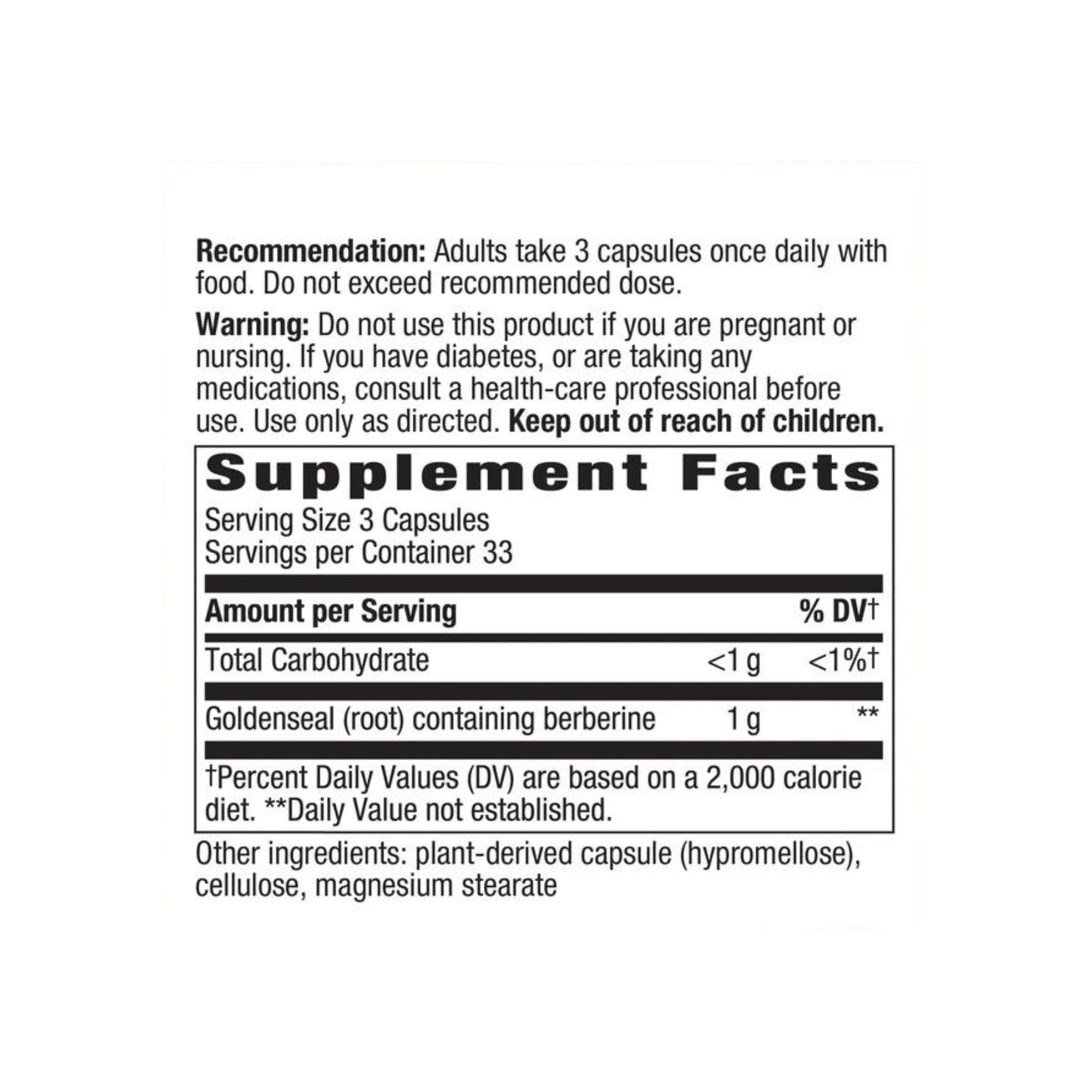 Nature's Way Goldenseal Root (100 count) #5788 - Image 4
