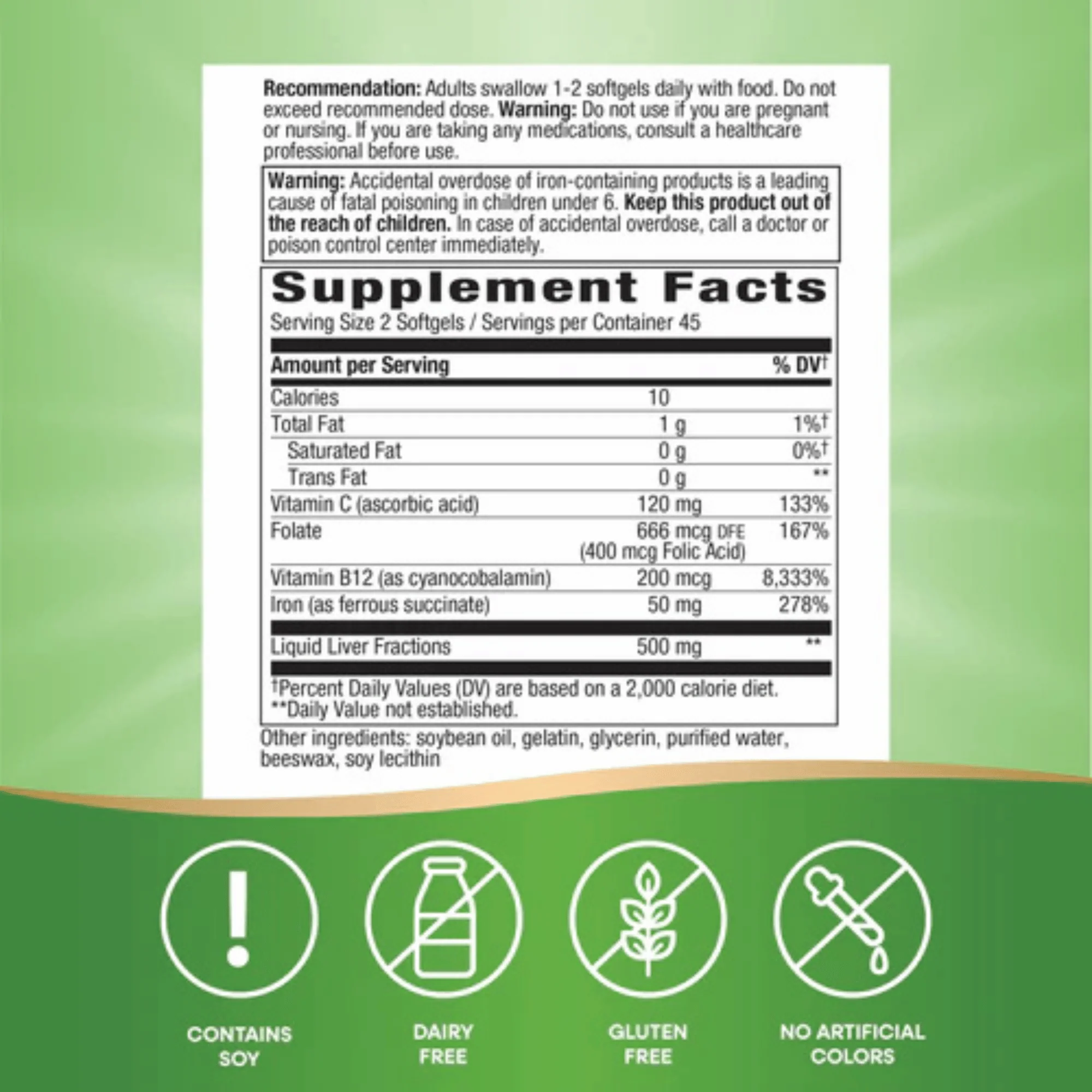 Nature's Way Ultimate Iron (90 count) #10091245 - Image 4