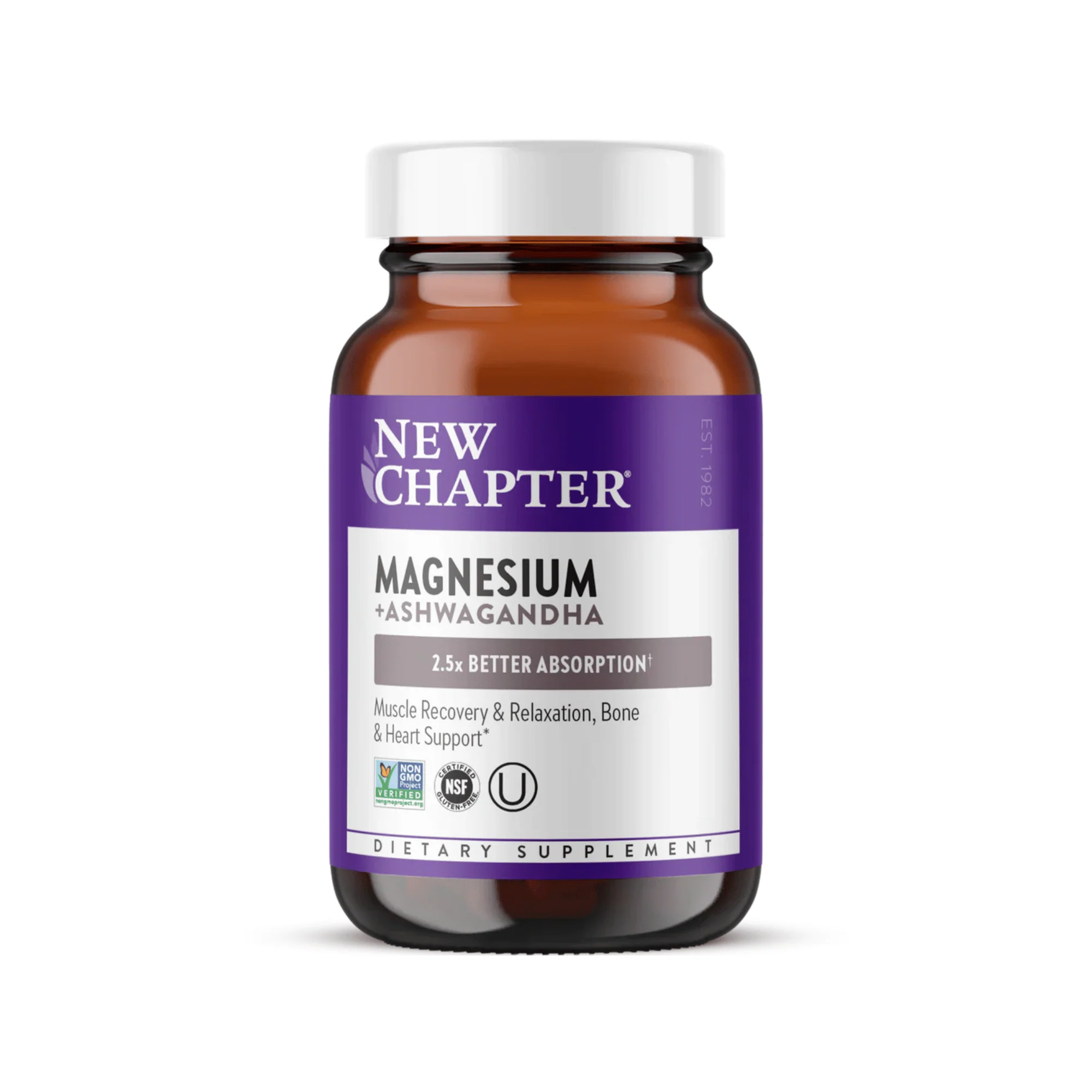 New Chapter Magnesium + Ashwagandha (60 count) #10090919