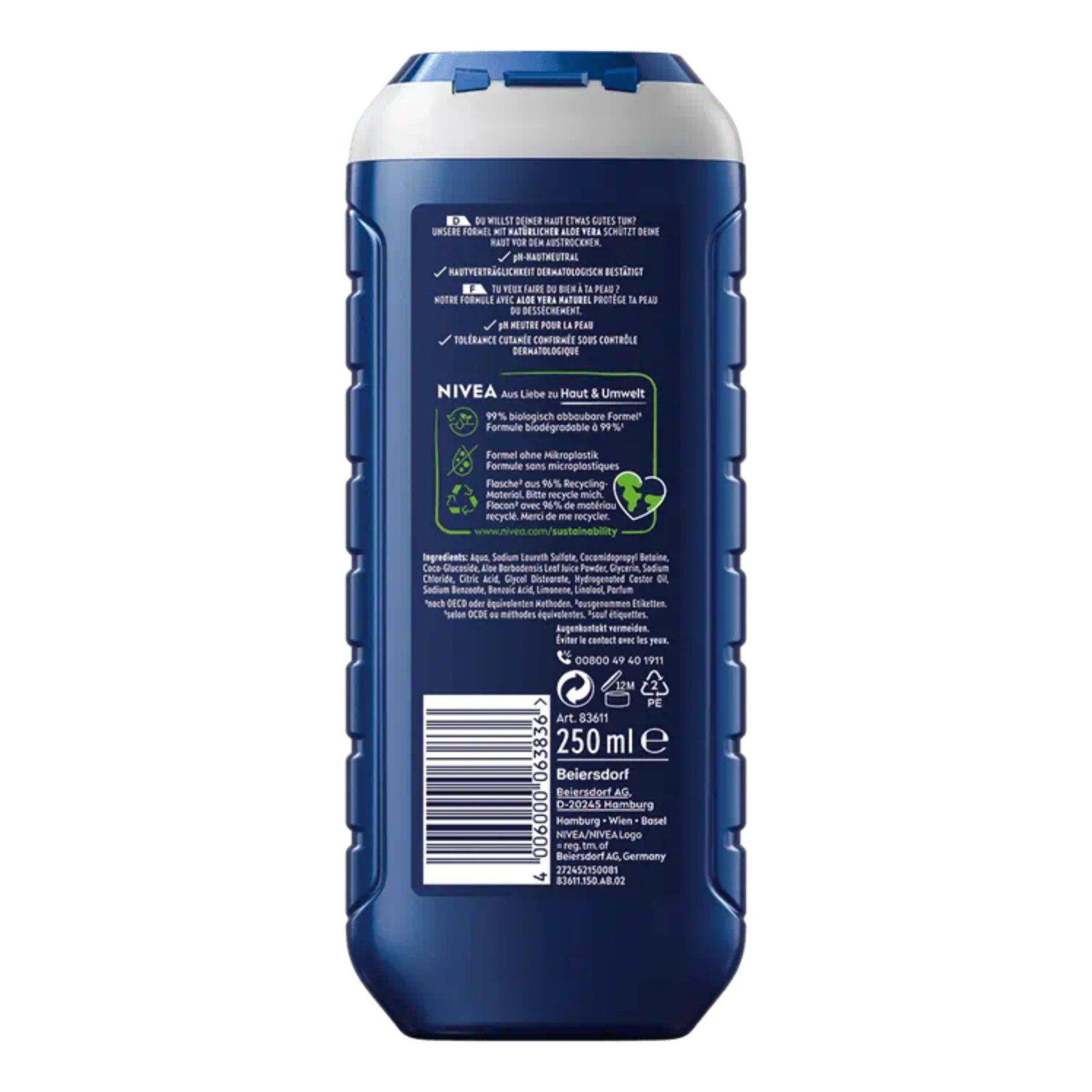 Nivea Men Protect & Care 3 in 1 Body Wash (250 ml) #10088829 - Image 2