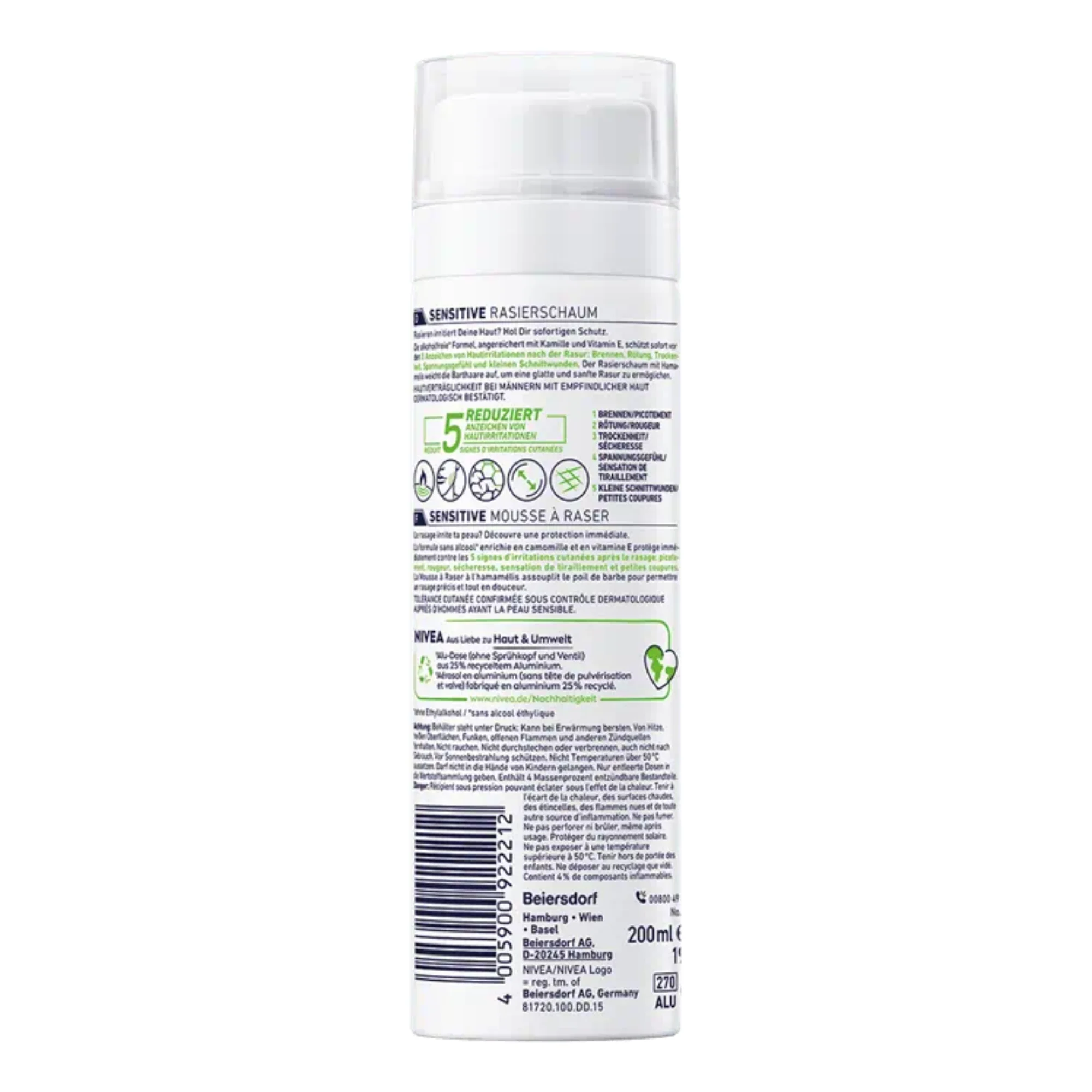 Nivea Men Sensitive Shaving Foam (200 ml) #10089181 - Image 4