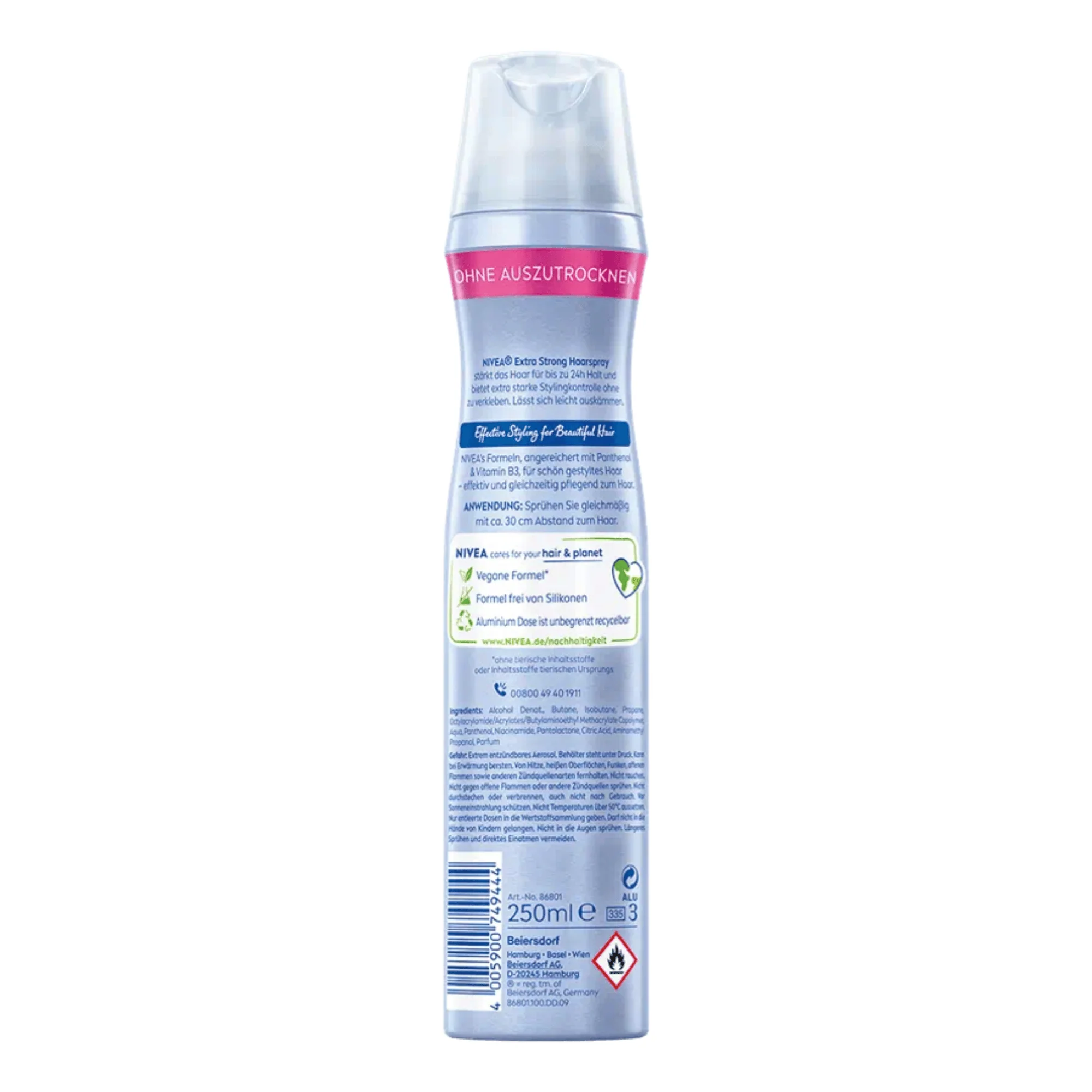 Nivea Ultra Strong Hair Spray (250 ml) #10077592 ! - Image 2
