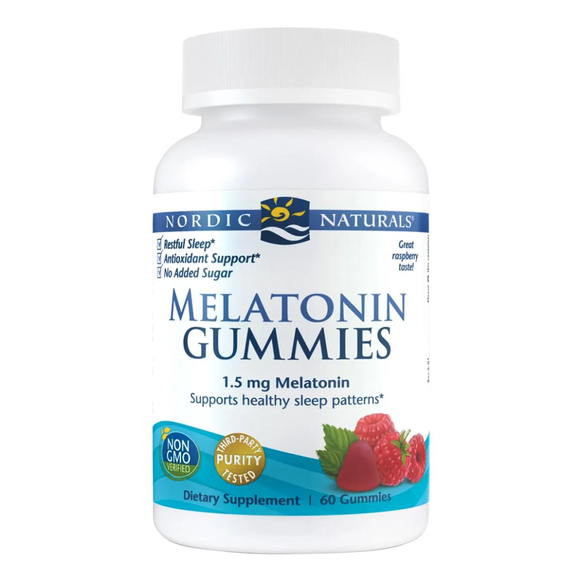 Nordic Naturals Raspberry Melatonin Gummies (60 count) #10082222