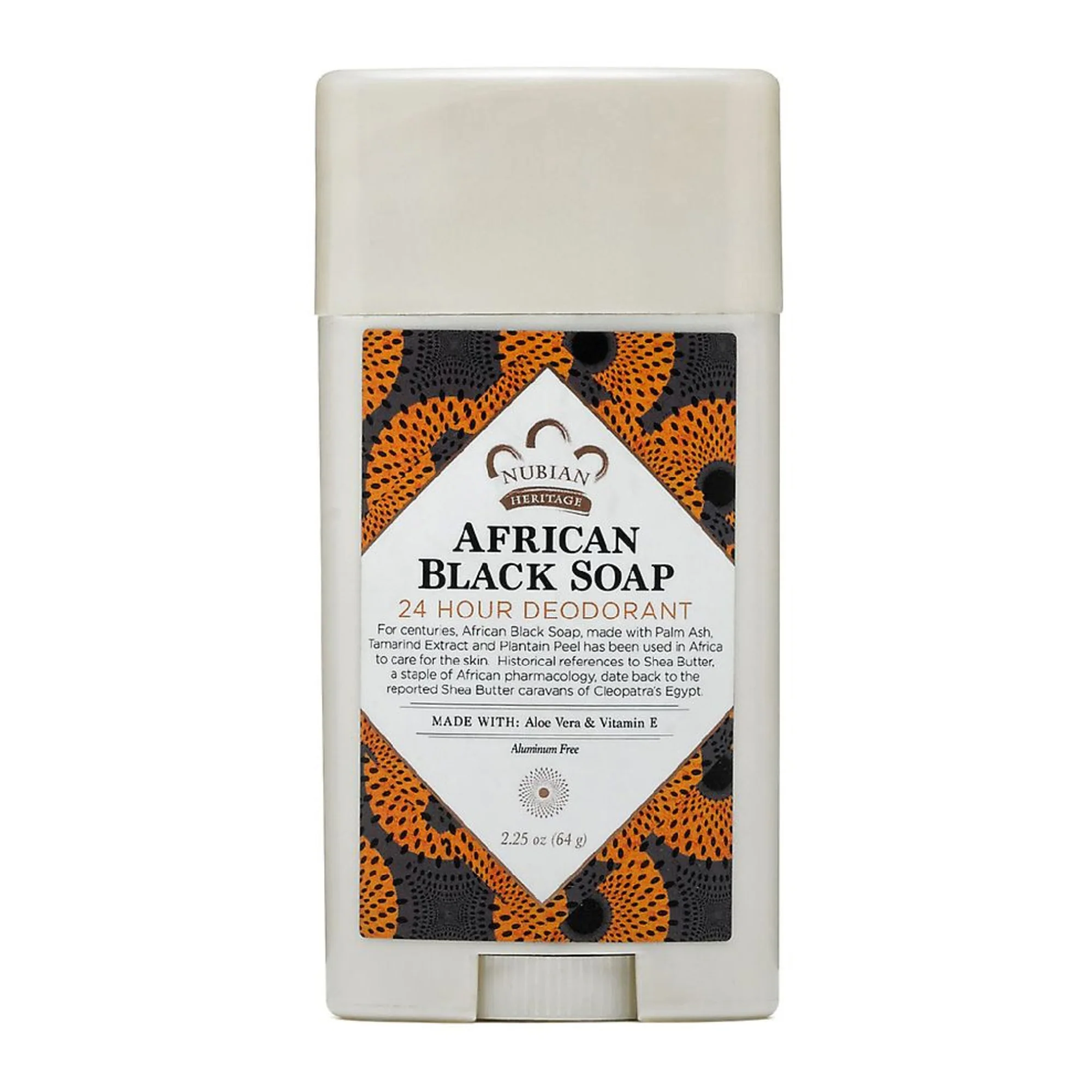 Nubian Heritage African Black Soap 24hr Deodorant Stick (2.25 oz) #10074366
