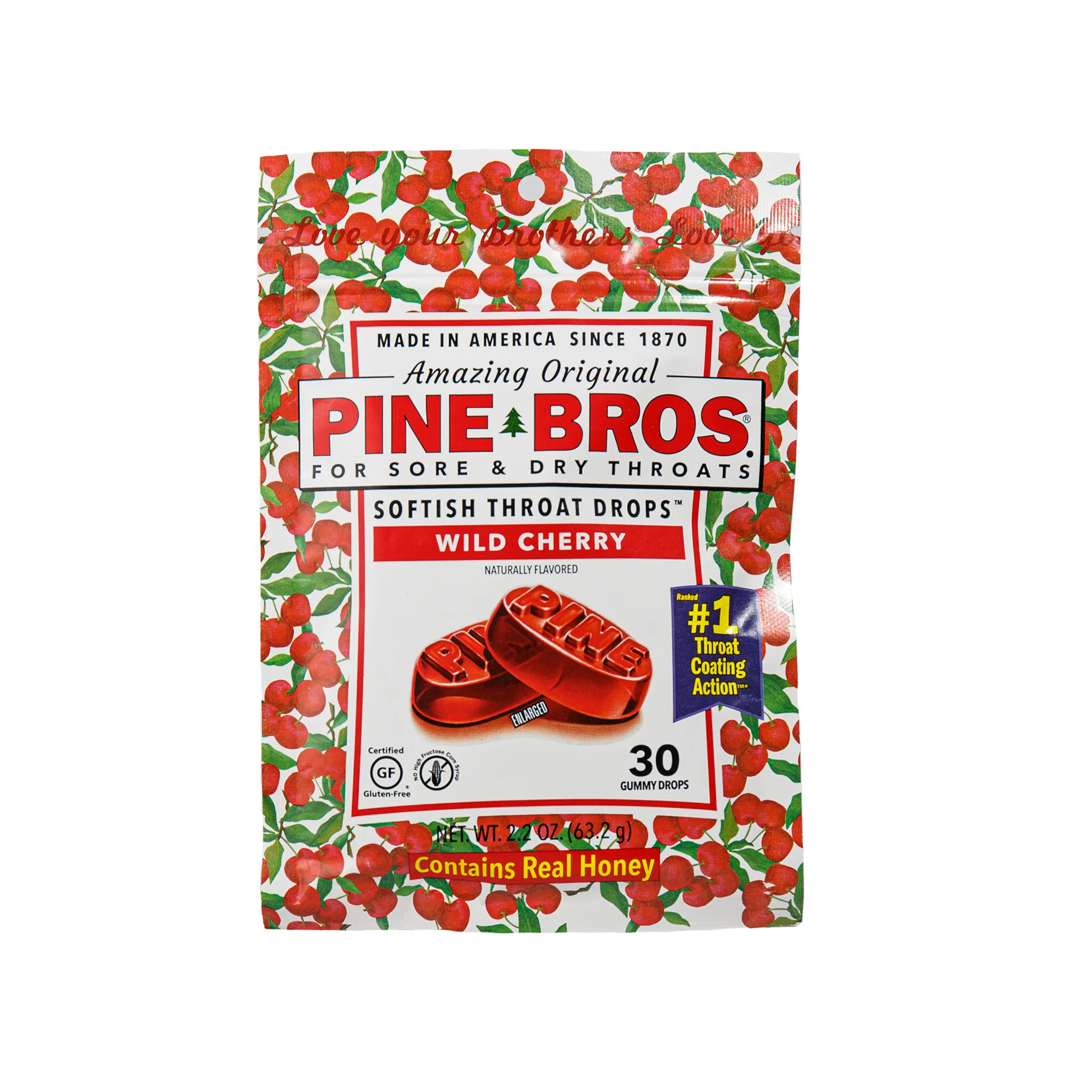Pine Brothers Wild Cherry Drops Bag (30 count) #10082049
