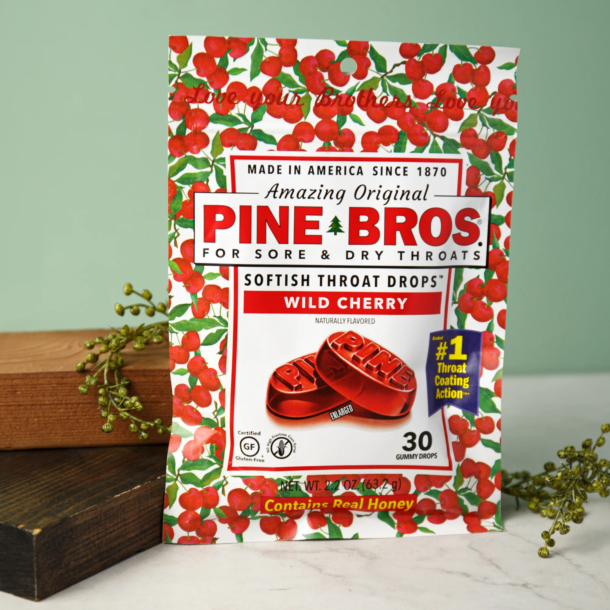Pine Brothers Wild Cherry Drops Bag (30 count) #10082049 - Image 2
