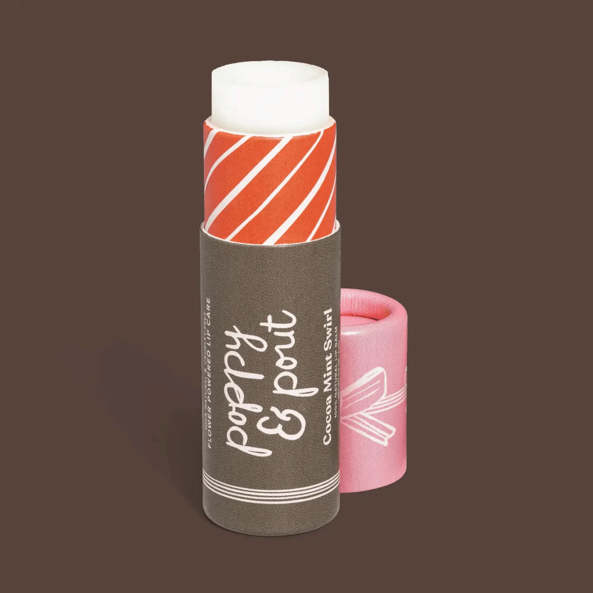 Poppy & Pout Holiday Cocoa Mint Swirl Lip Balm (0.3 oz) #10090776 - Image 2