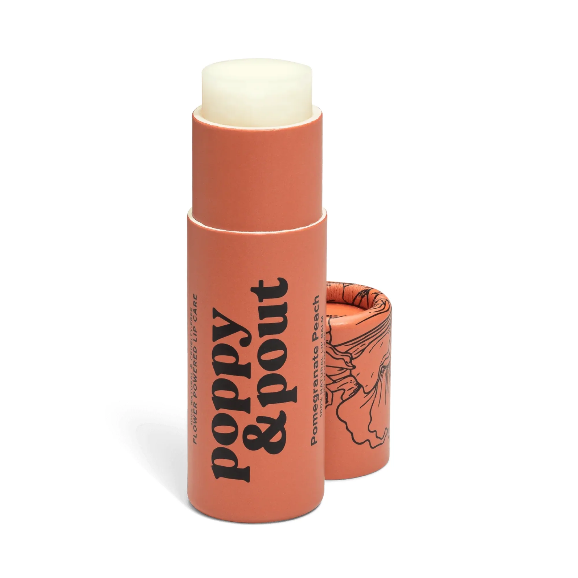 Poppy & Pout Pomegranate Peach Lip Balm (0.3 oz) #10088798 - Image 2
