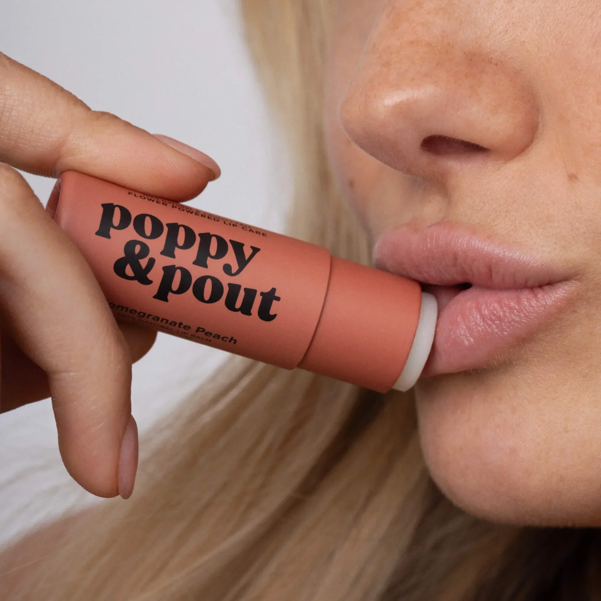 Poppy & Pout Pomegranate Peach Lip Balm (0.3 oz) #10088798 - Image 4