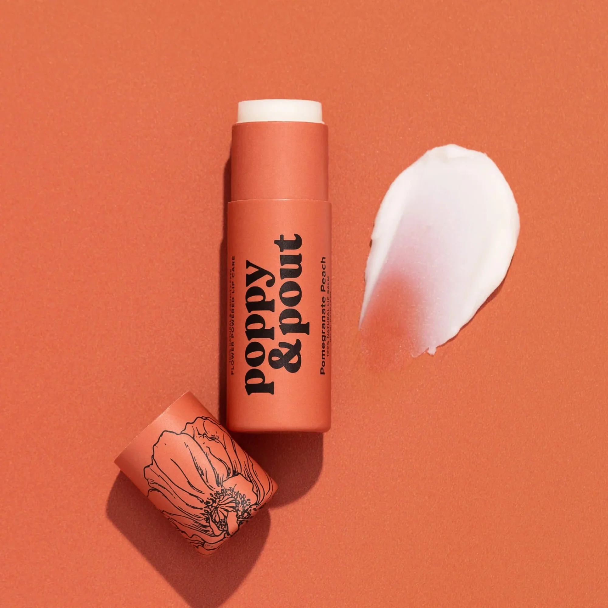 Poppy & Pout Pomegranate Peach Lip Balm (0.3 oz) #10088798 - Image 6
