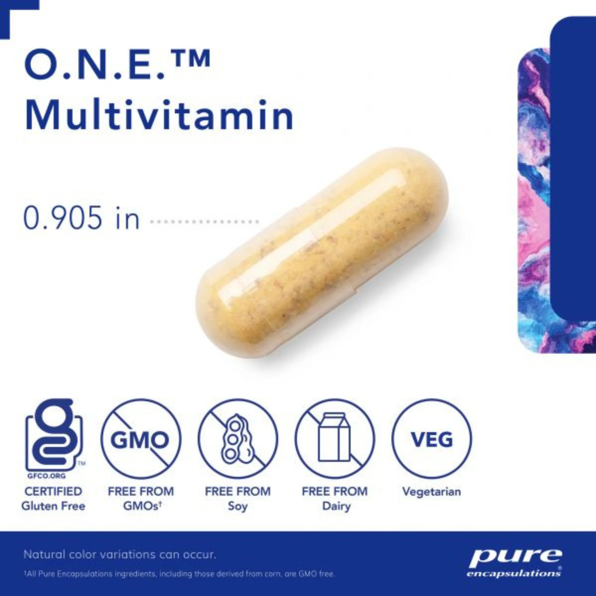 Pure Encapsulations O.N.E. Multivitamin Capsules (120 count) #10085816 - Image 3