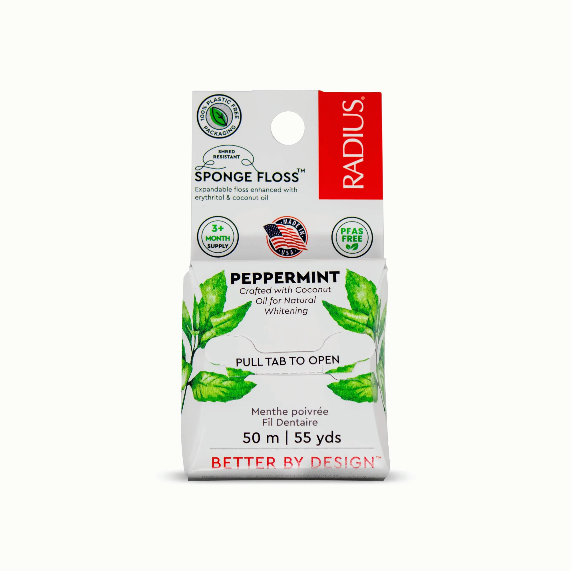 Radius Vegan Peppermint Sponge Floss (55 yd) #10091159