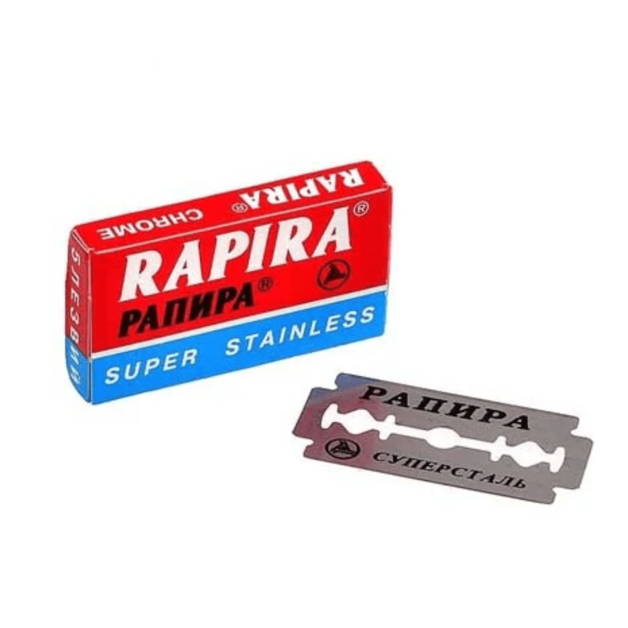 Rapira Super Stainless Chrome Double Edge Blades (5 count) #10074117
