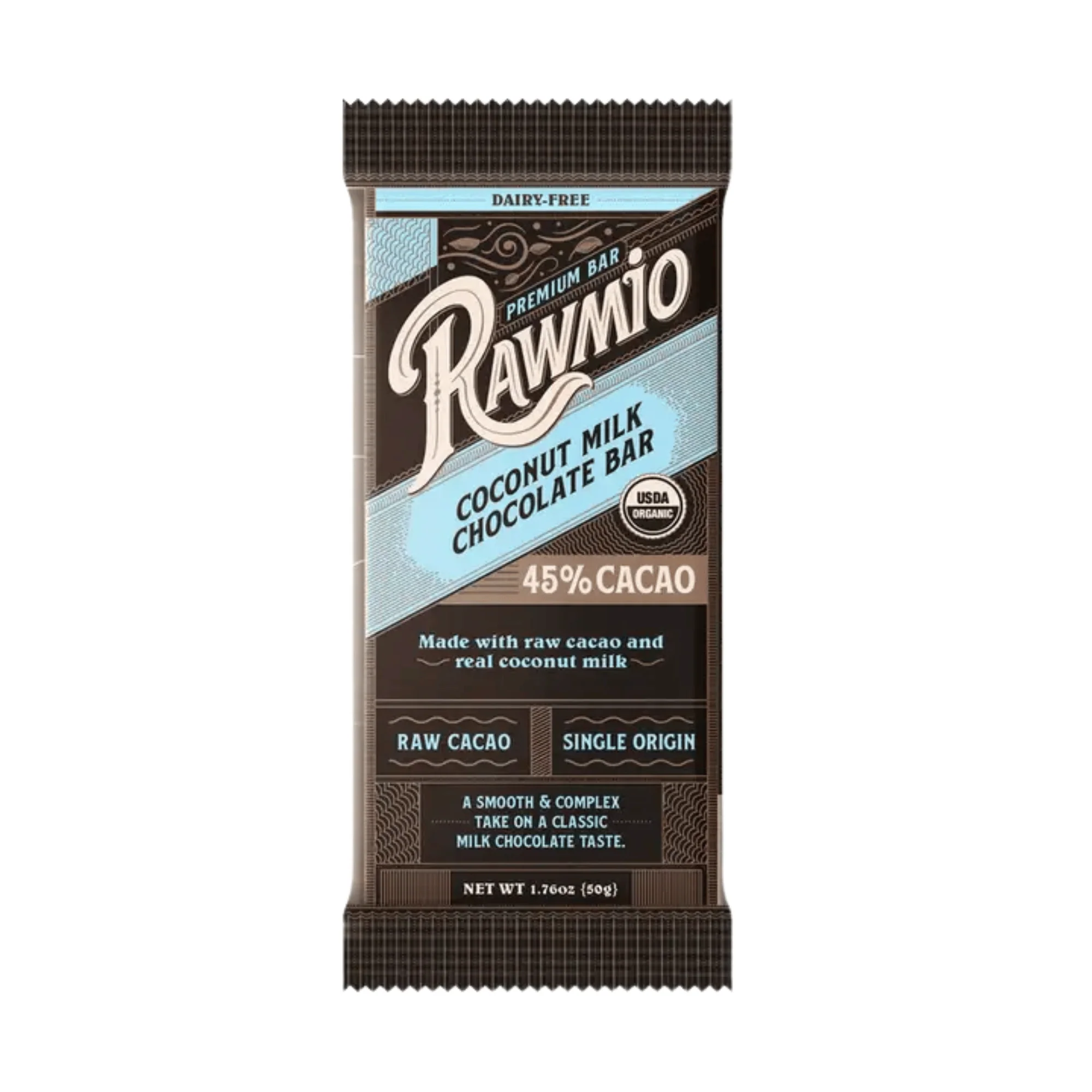 Rawmio Premium 45% Coconut Milk Chocolate Bar (1.76 oz) #10089986