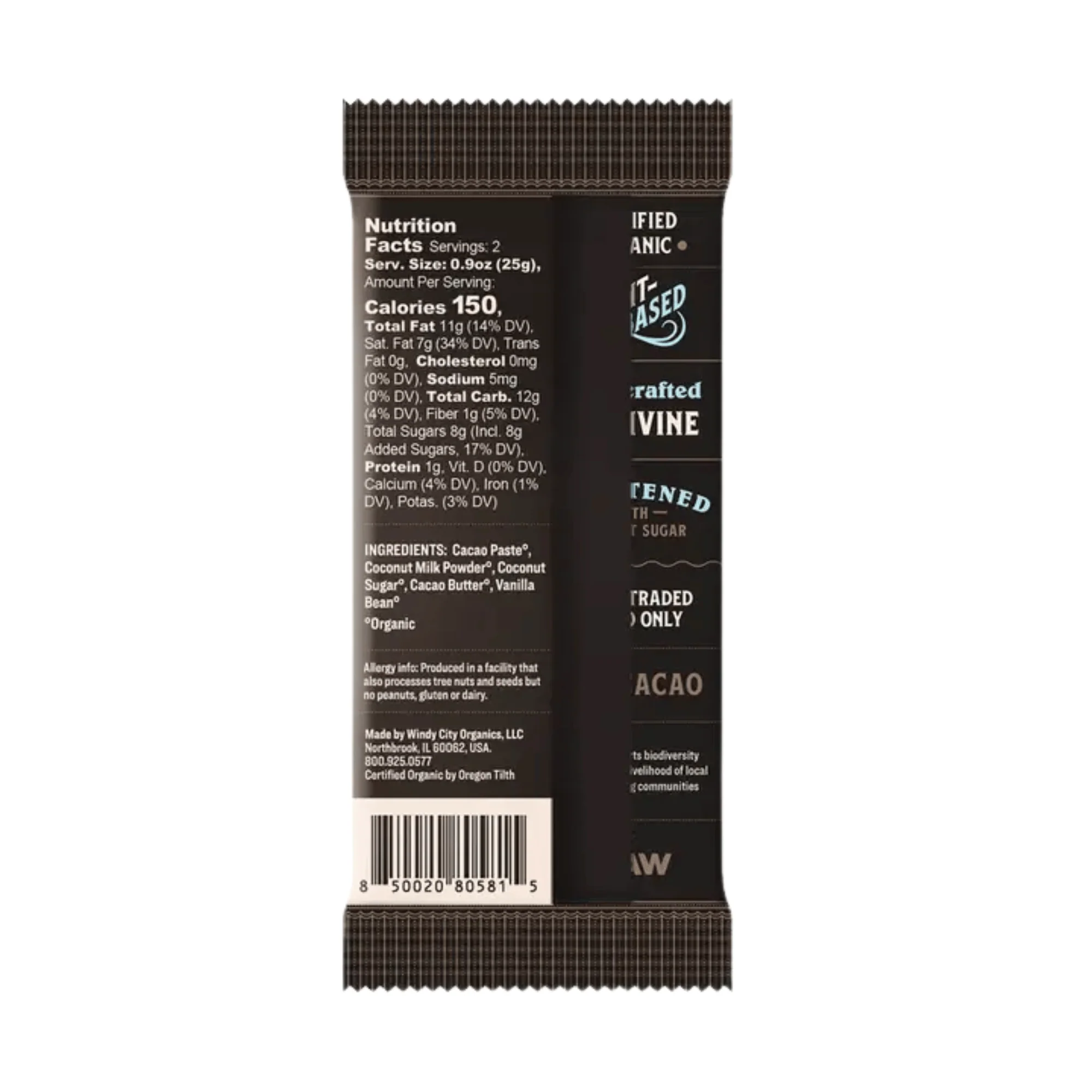 Rawmio Premium 45% Coconut Milk Chocolate Bar (1.76 oz) #10089986 - Image 2