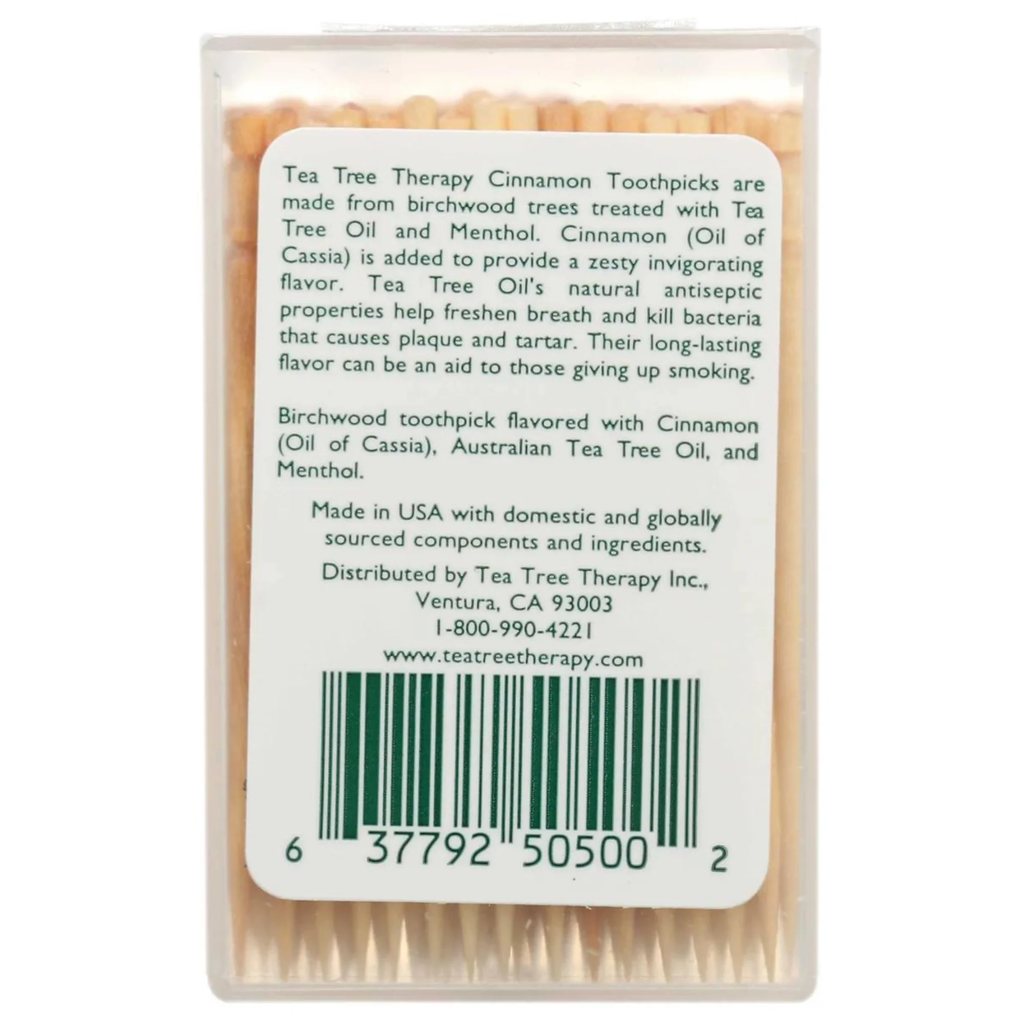 Tea Tree Therapy Cinnamon Toothpicks (100 count) #10085223 - Image 2