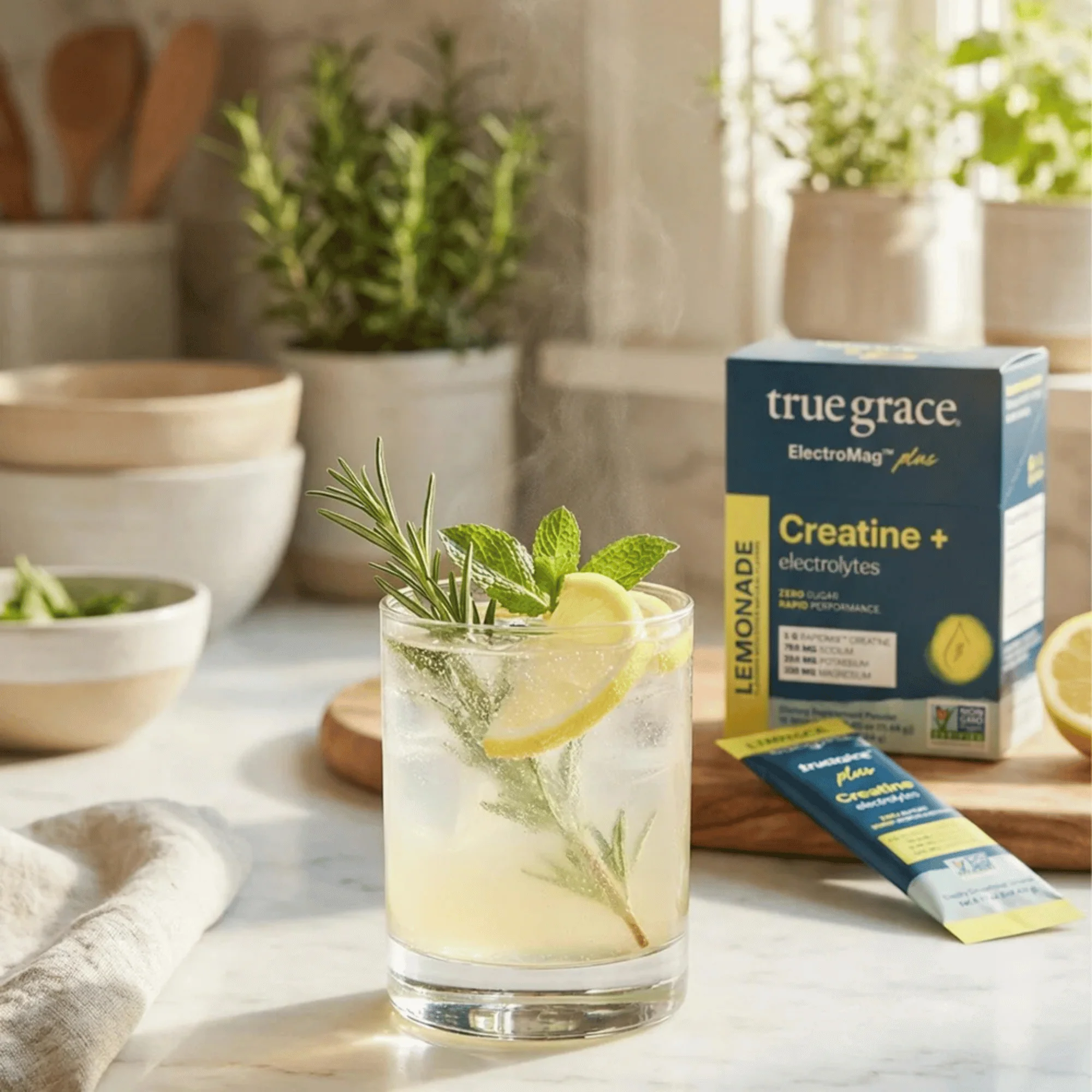 True Grace Lemonade ElectroMag + Creatine (16 count) #10091238 - Image 3