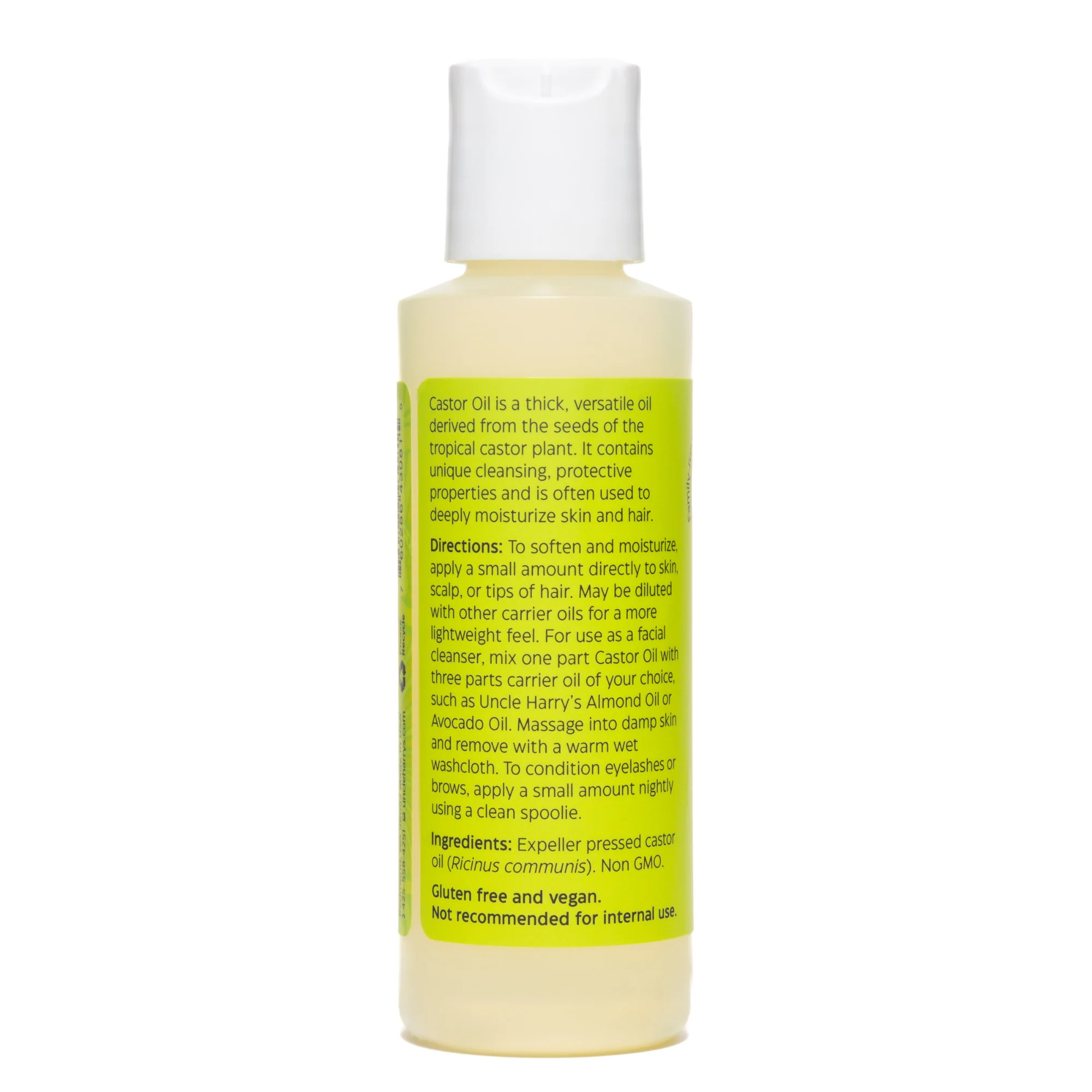 Uncle Harry's Natural Products Castor Oil (4 fl oz) #10089545 - Image 2