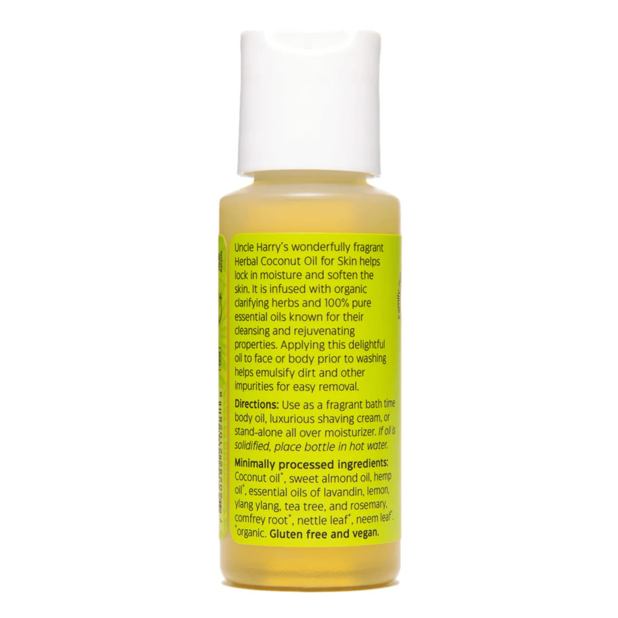 Uncle Harry's Natural Products Herbal Coconut Oil for Skin (2 fl oz) #10089570 - Image 2