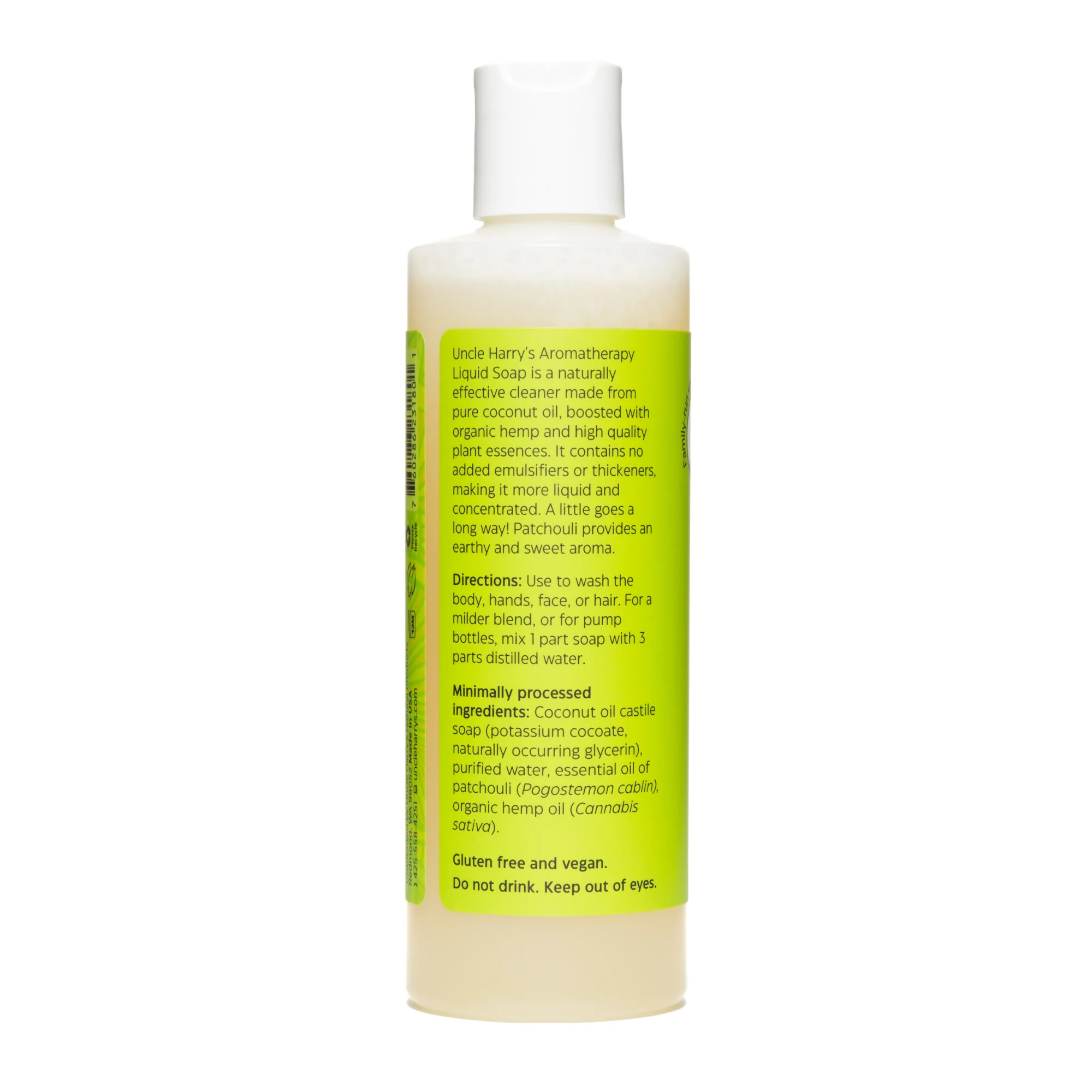 Uncle Harry's Natural Products Patchouli Liquid Soap (8 fl oz) #10089657 - Image 2