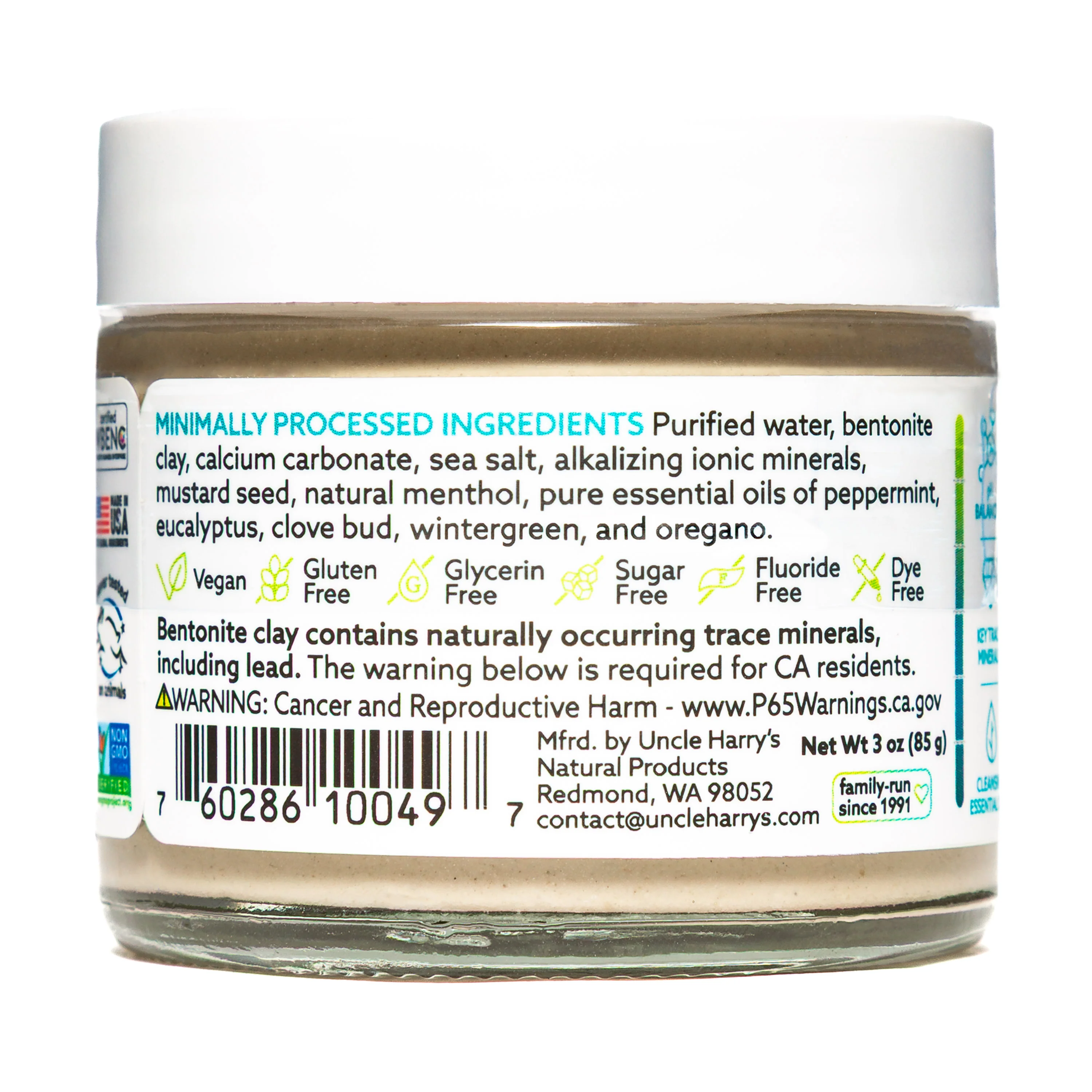 Uncle Harry's Natural Products Peppermint Toothpaste (3 count) #10079178 - Image 5